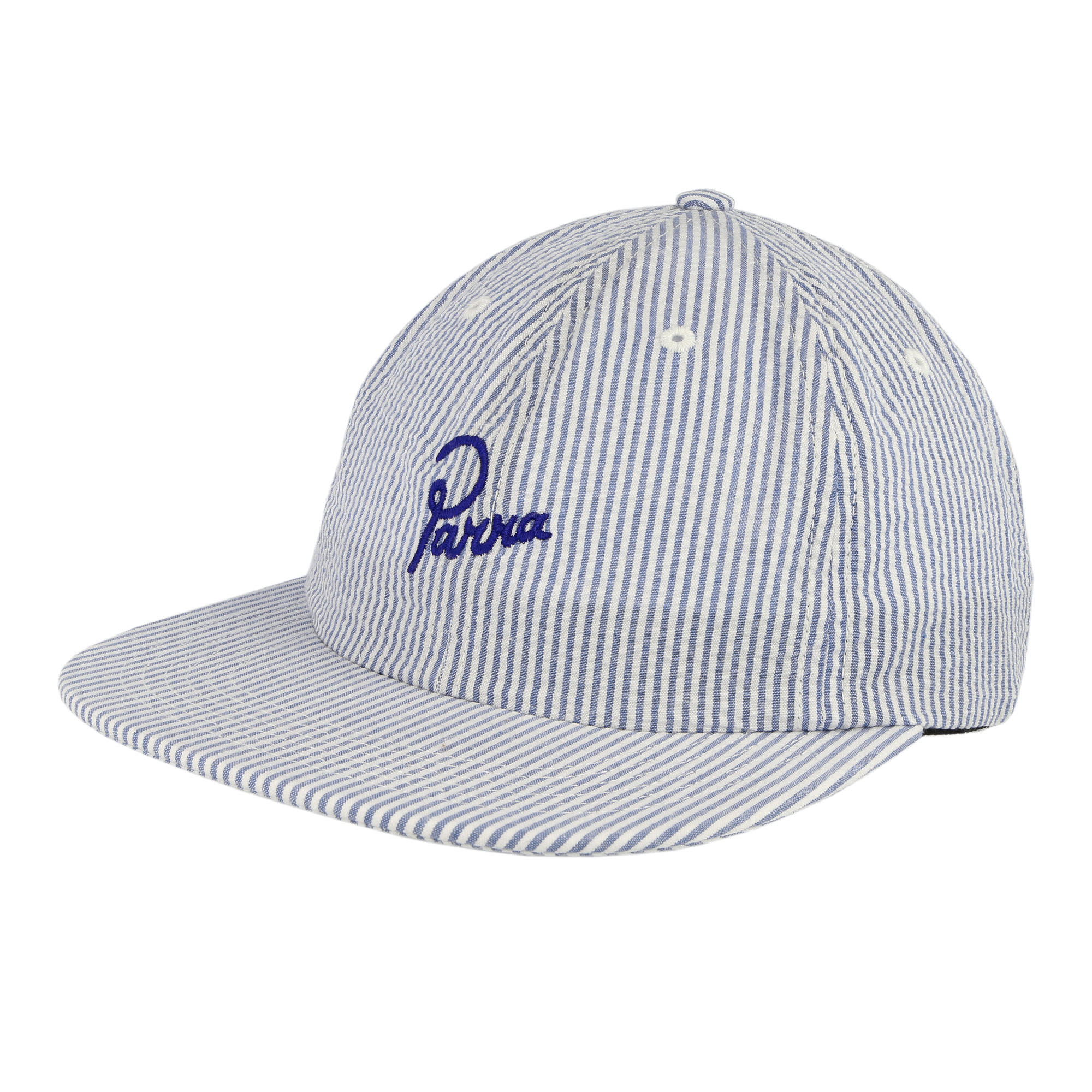 Parra Classic Logo 6 Panel Hat White Blue Caps 49345 | Overkill