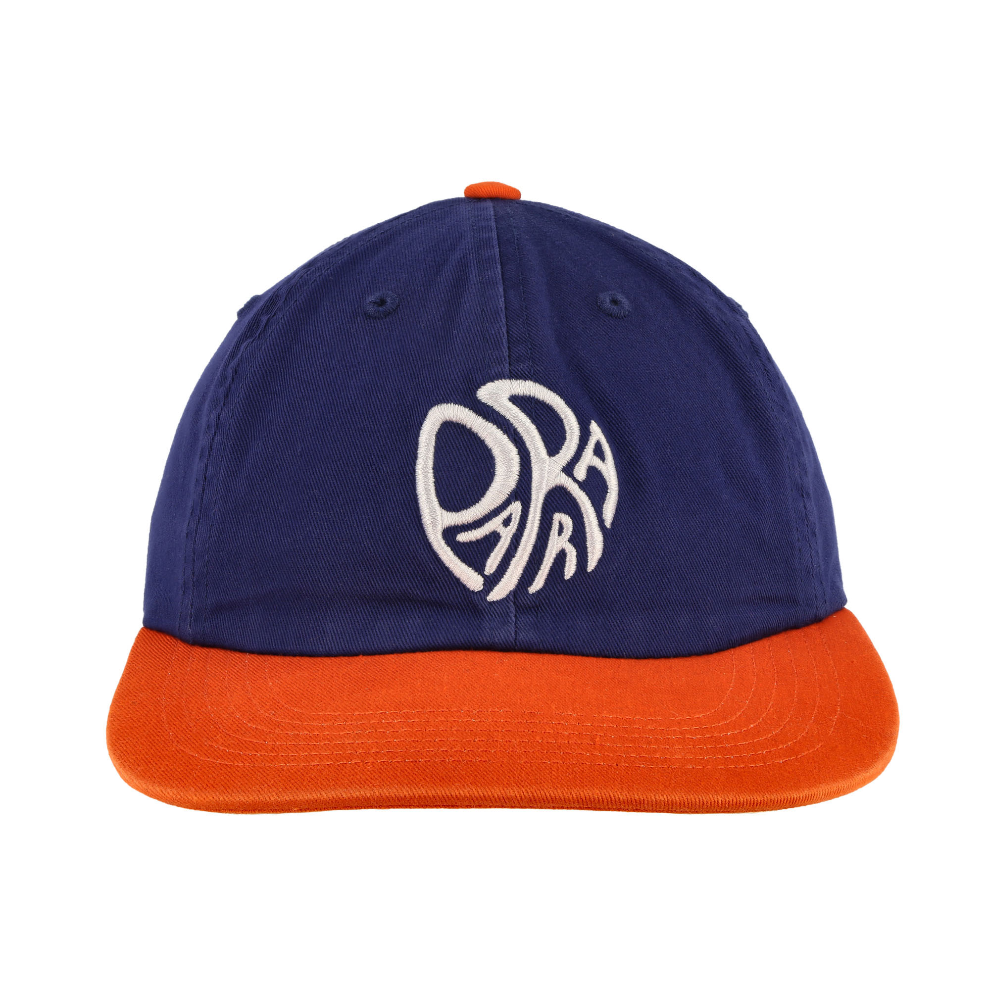 Parra Circle Tweak Logo 6 Panel Hat Navy / Orange Caps Detailfoto | Overkill