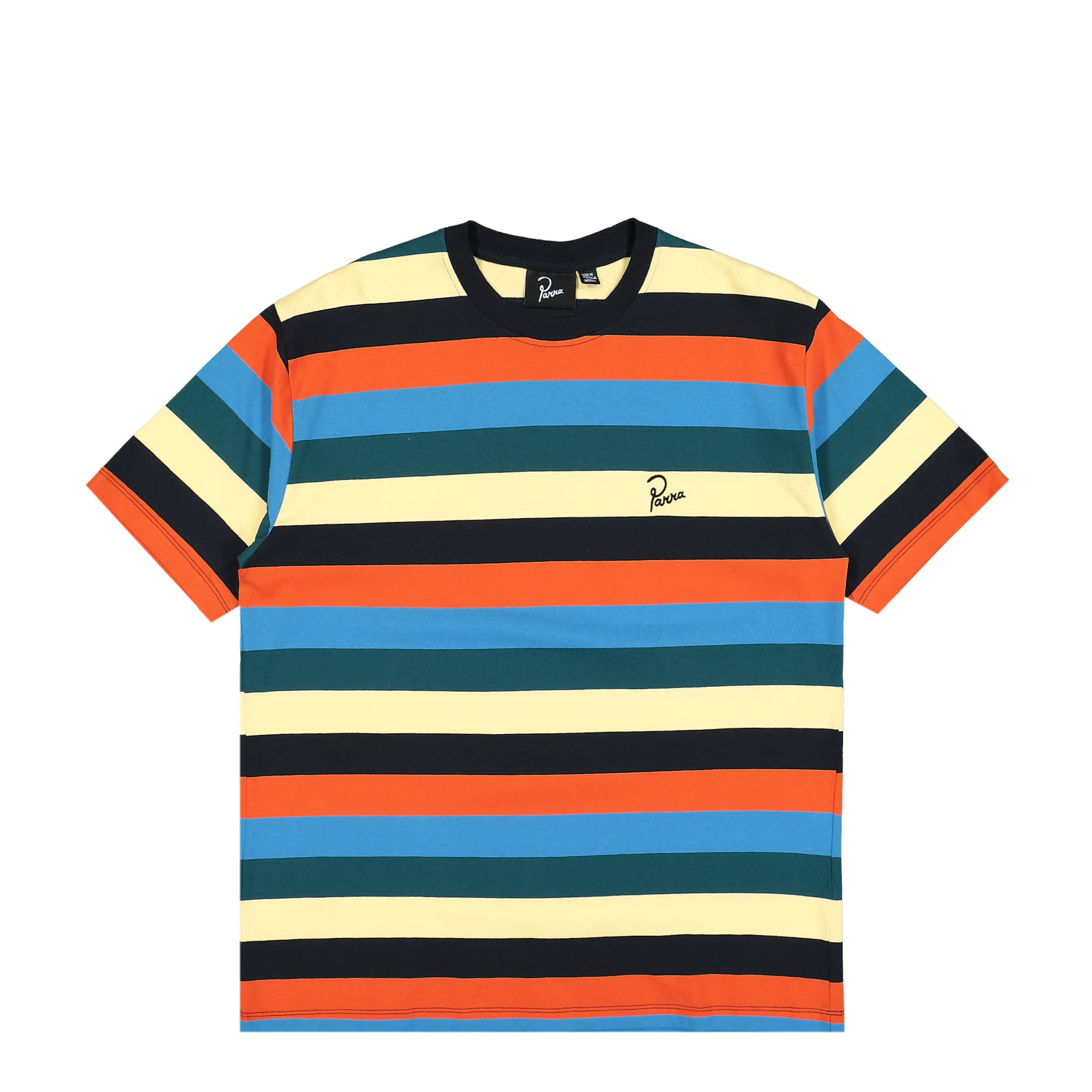 Parra Stacked Pets On Stripes T-Shirt Multi T-Shirts 49410 | Overkill