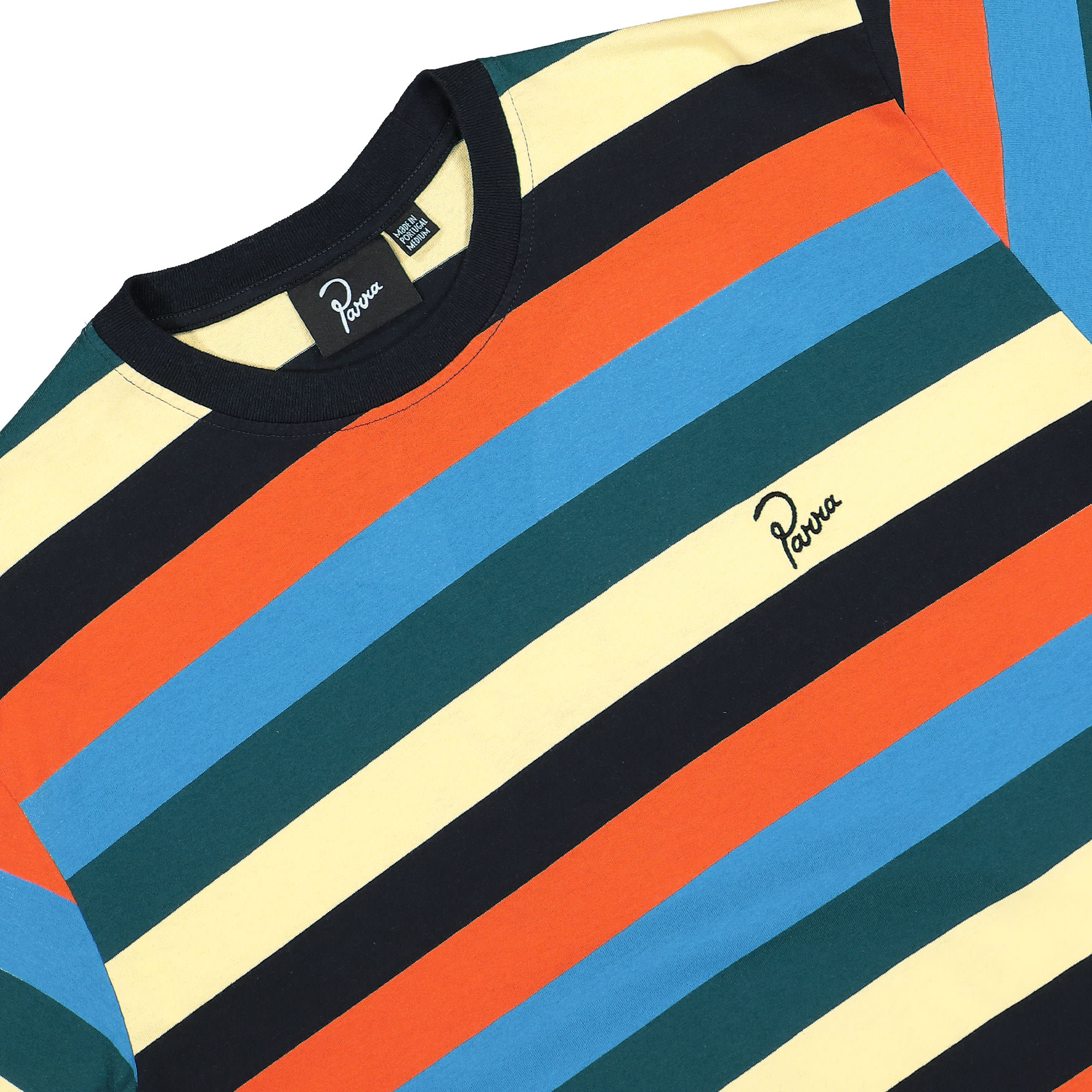 Parra Stacked Pets On Stripes T-Shirt Multi T-Shirts Material | Overkill