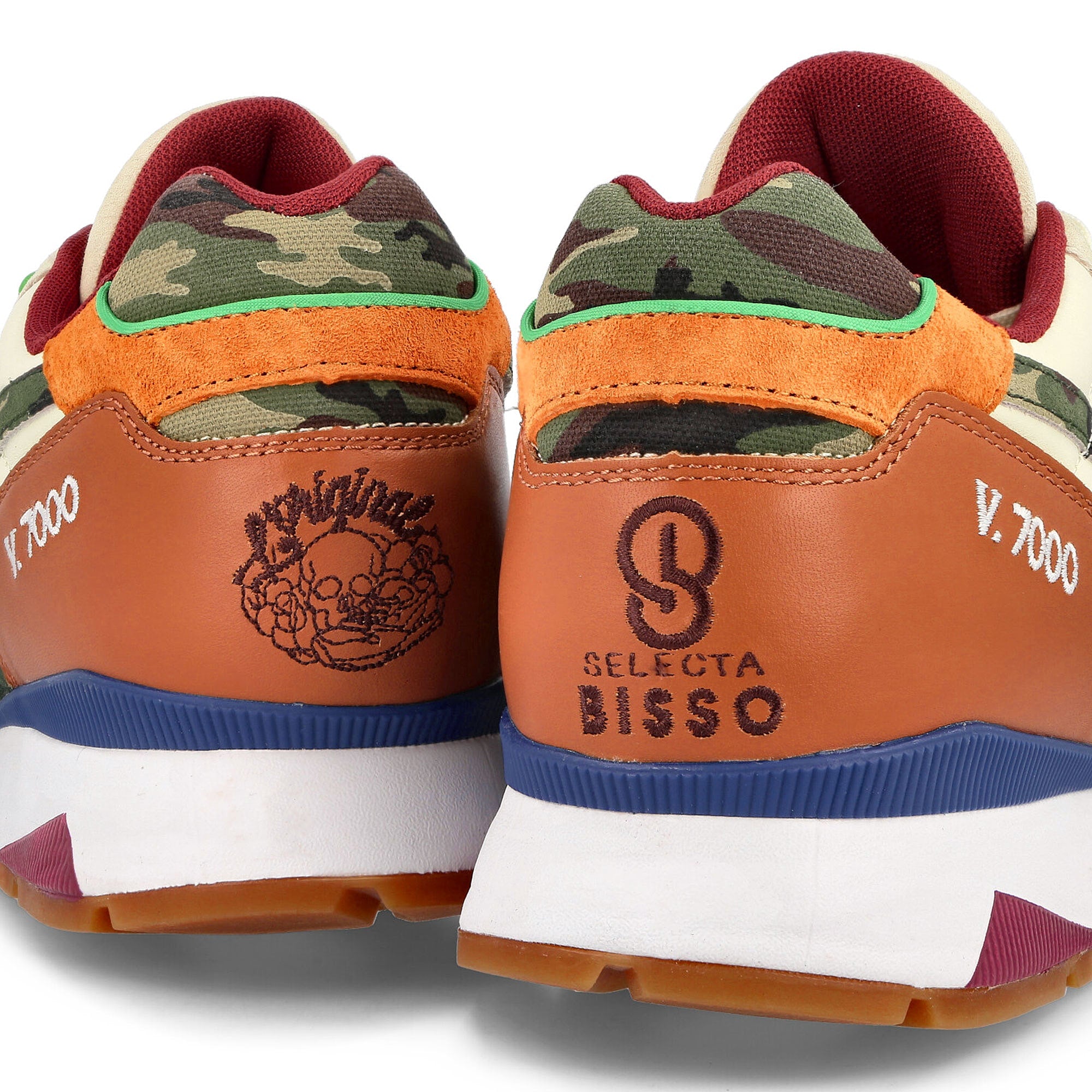 Diadora Bisso x L’Original x Diadora V7000 Ethereal Green Sneakers Detailfoto | Overkill