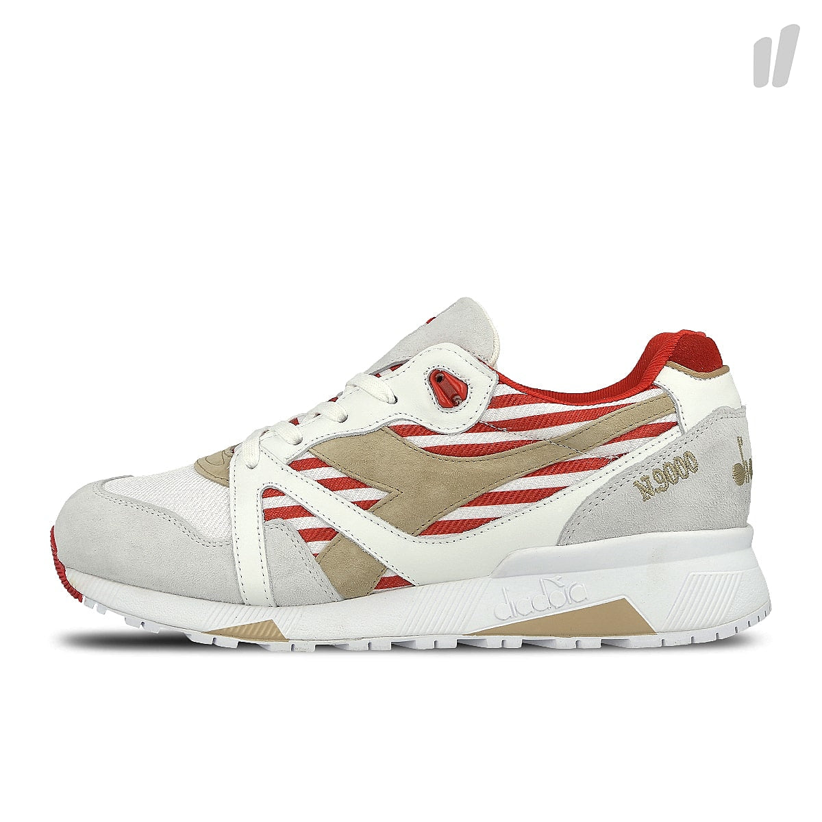 Diadora n9000 mii White-Red Sneakers 173070 01 C0673 | Overkill