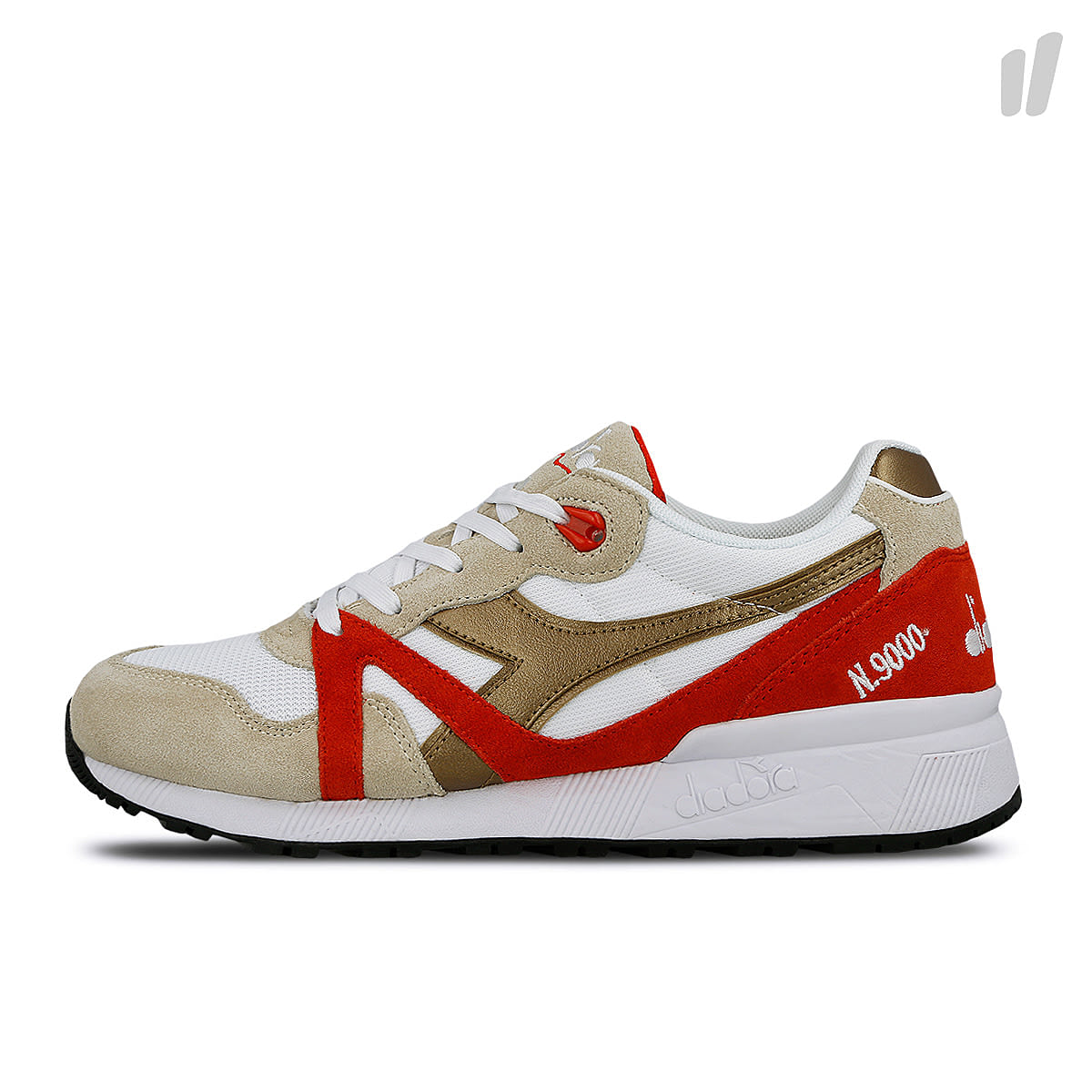 Diadora n9000 spark White-Fog-Rich Gold Sneakers 174829 01 C7943 | Overkill