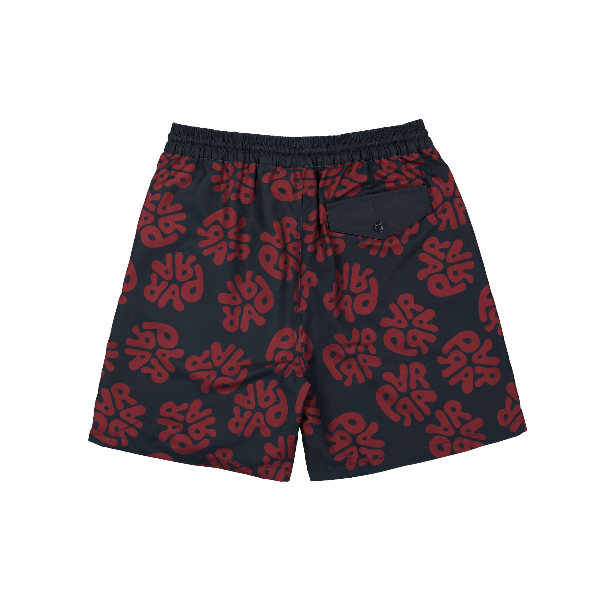 Parra 1976 Logo Swim Shorts Navy Blue Swimwear Material | Overkill