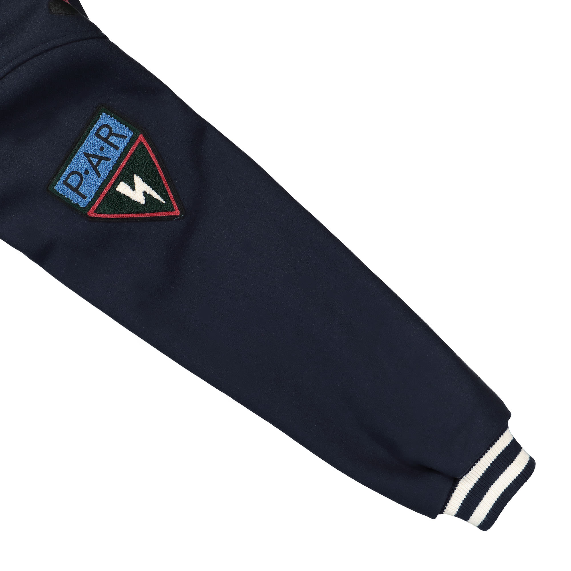 Parra Run Sit & Bike Varsity Jacket Navy Blue Bomber & Varsity Jackets Detail view 2 | Overkill