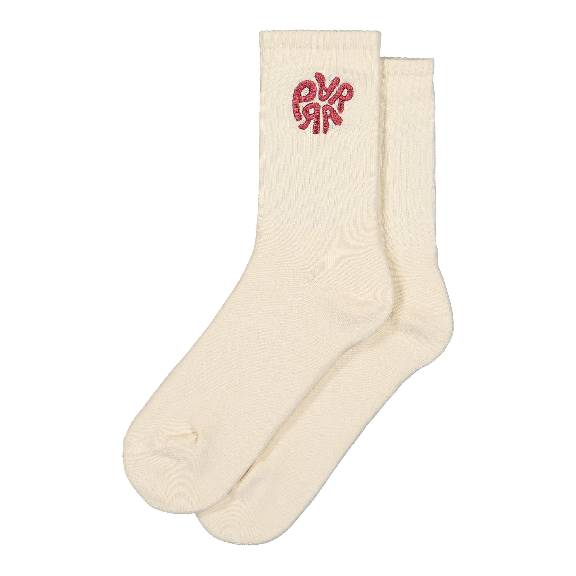 Parra 1976 Logo Crew Socks Brick Red Socks 50150 | Overkill