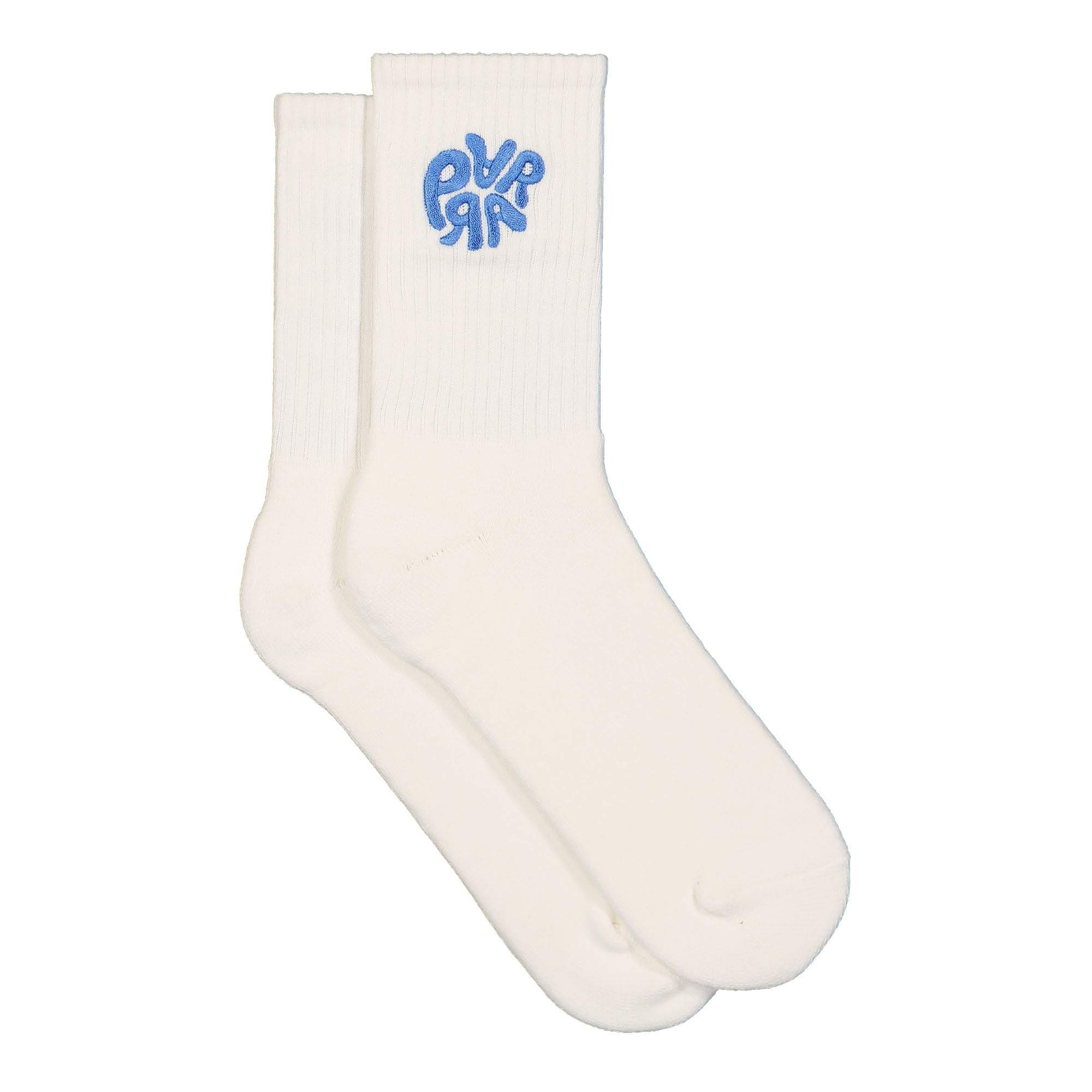Parra 1976 Logo Crew Socks Blue Socks Material | Overkill
