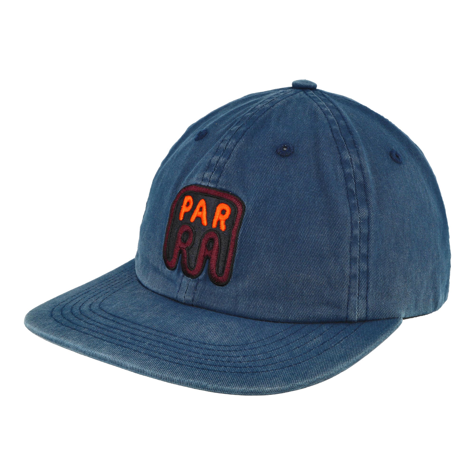 Parra Fast Food Logo 6 Panel Hat Navy Blue Caps 50160 | Overkill