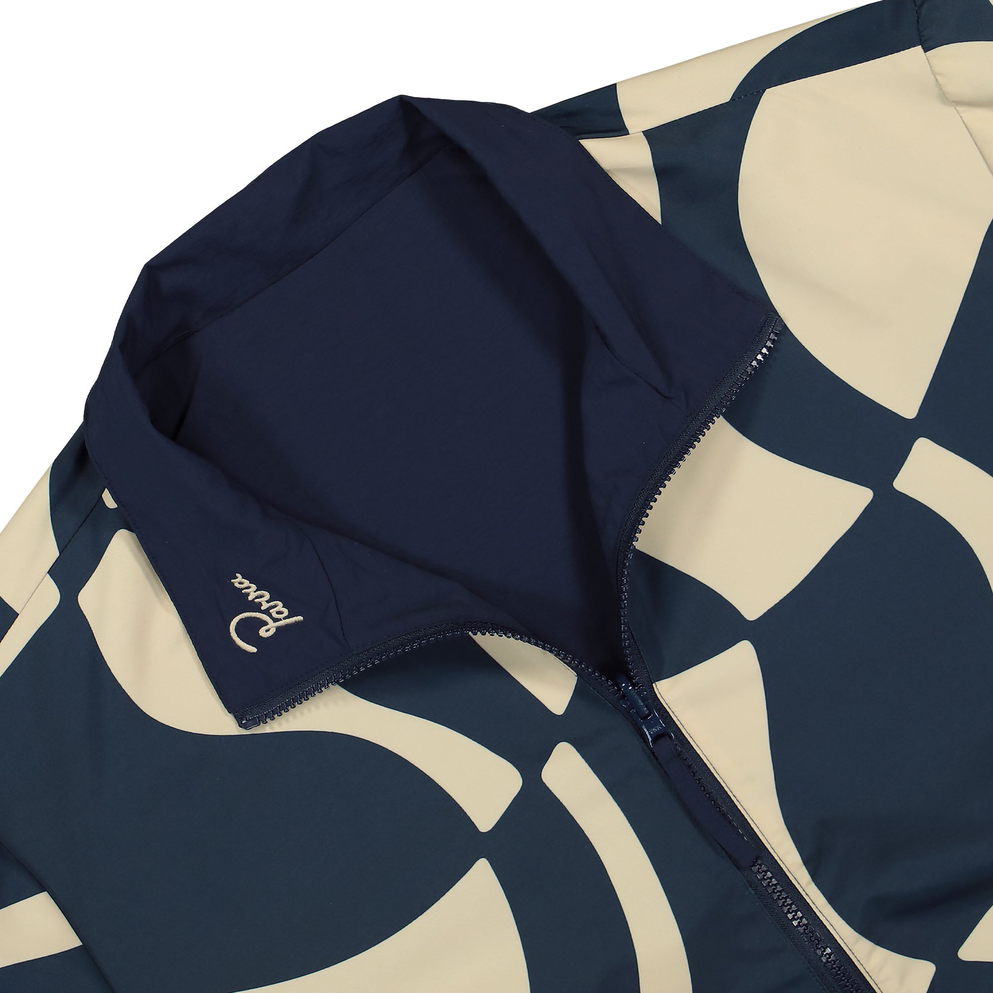 Parra Zoom Winds Reversible Track Jacket Navy Blue Track Jackets Close-up | Overkill