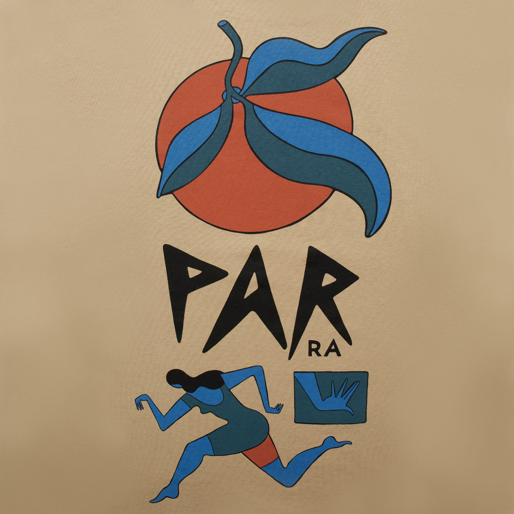 Parra Evil Orange T-Shirt Beige T-Shirts Material | Overkill