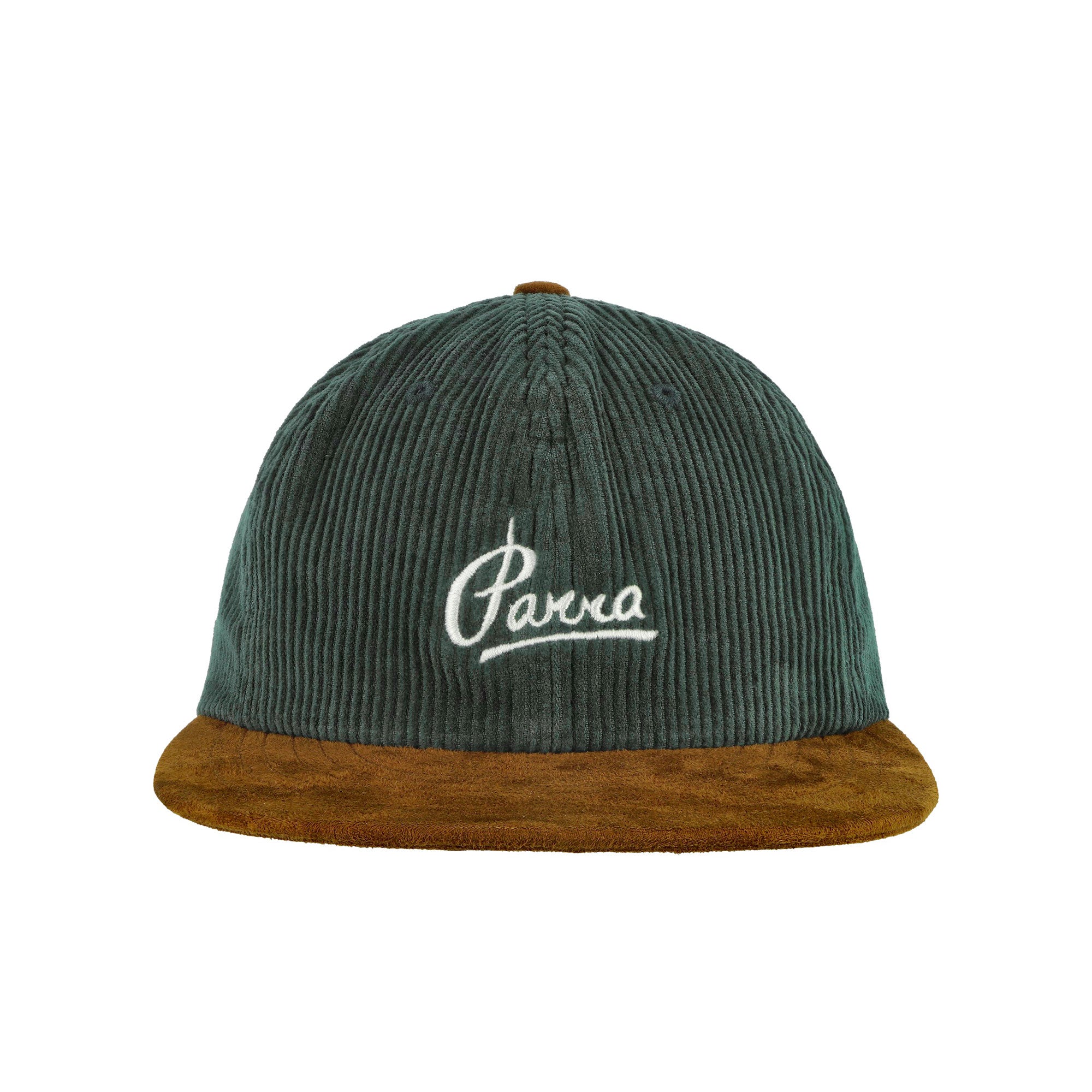Parra Painters Script Corduroy 6 Panel Hat Pine Green Caps Detailfoto | Overkill