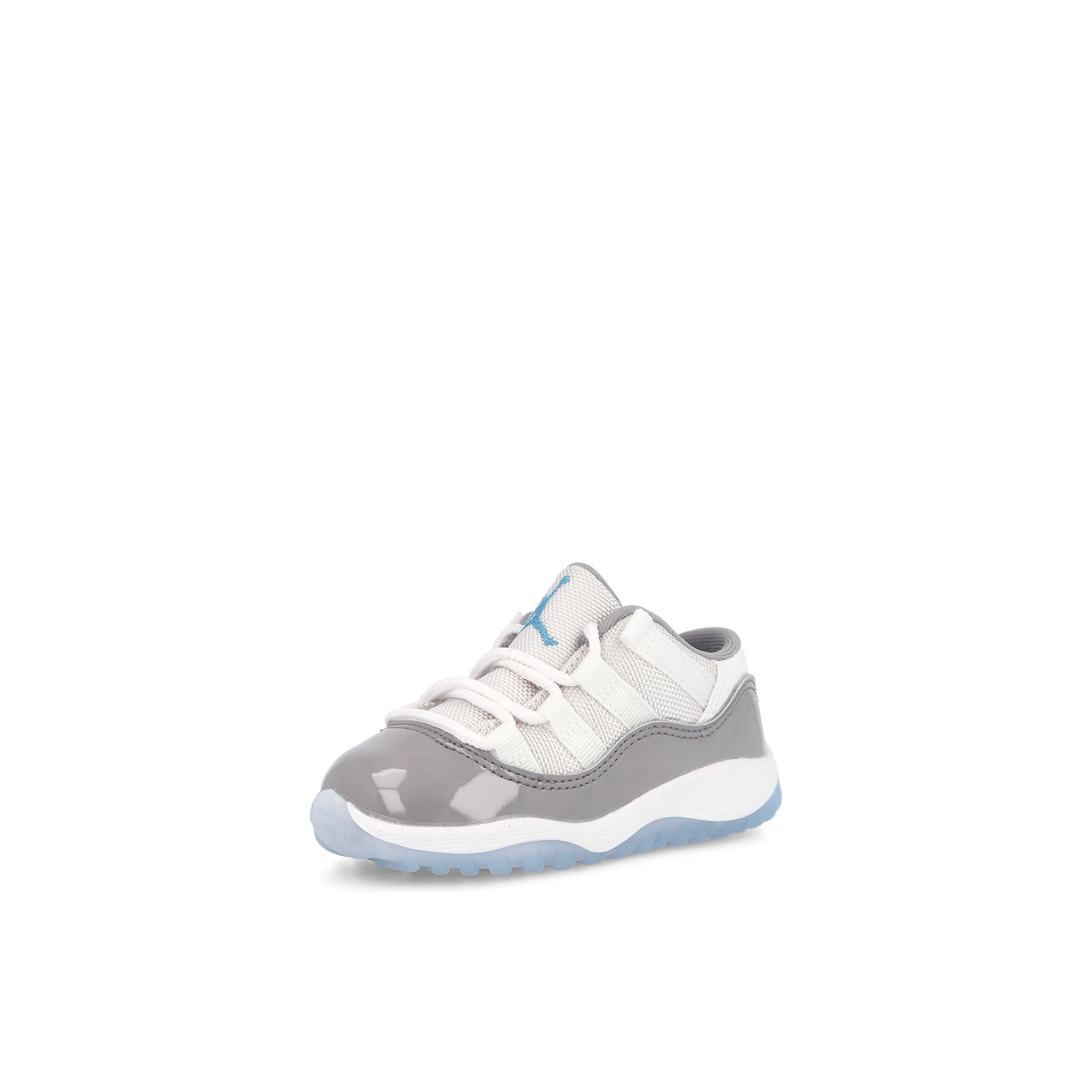 Jordan Air Jordan 11 Retro Low TD White / University Blue - Cement Grey Low Top Sneakers Close Up | Overkill