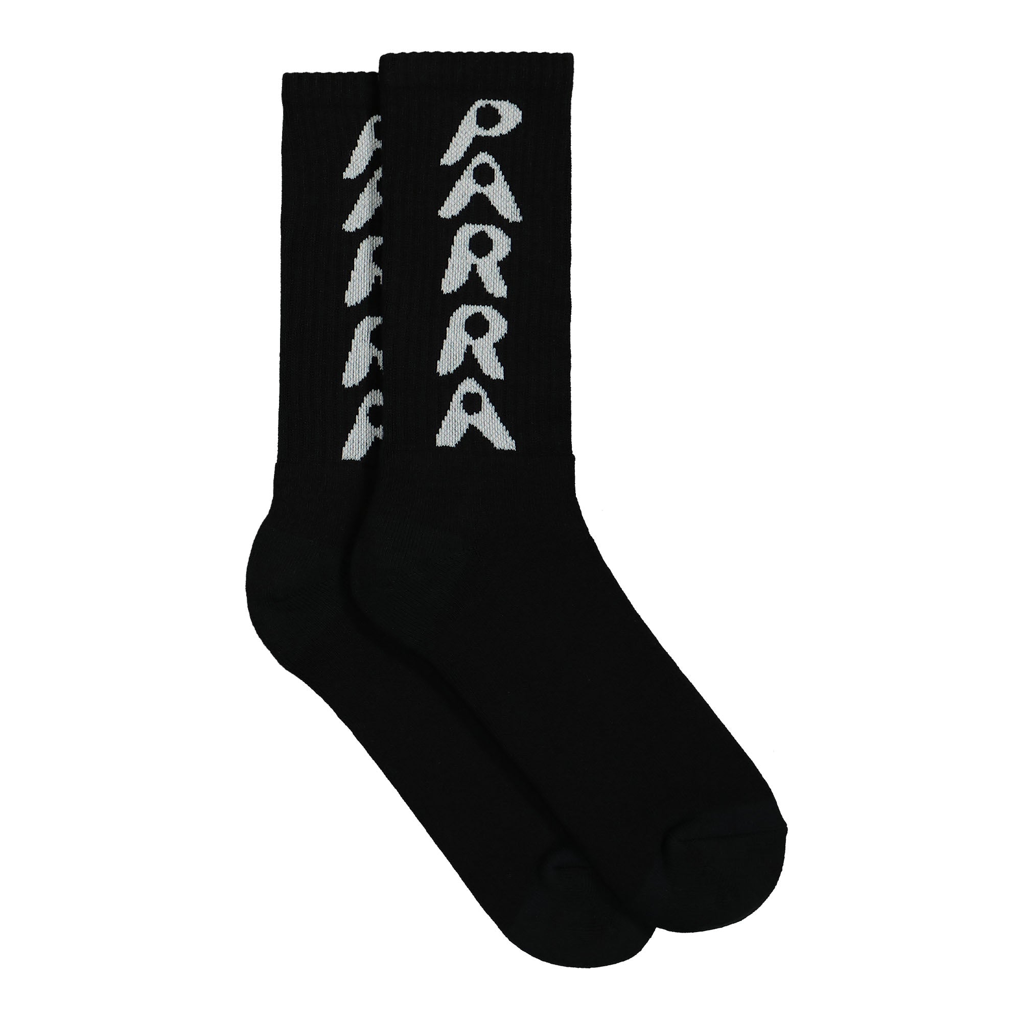 Parra Hole Logo Crew Socks Black Socks Material | Overkill