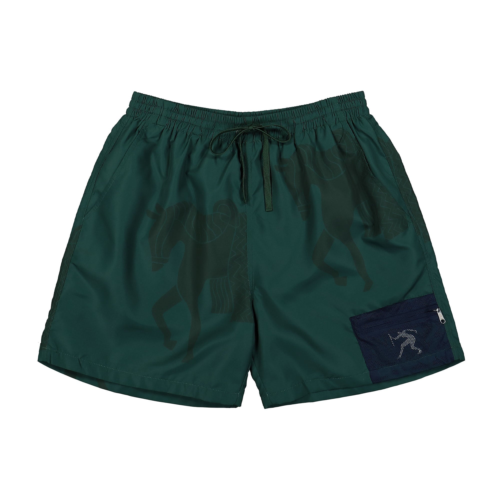 Parra Short Horse Shorts Pine Green Shorts 51235 | Overkill