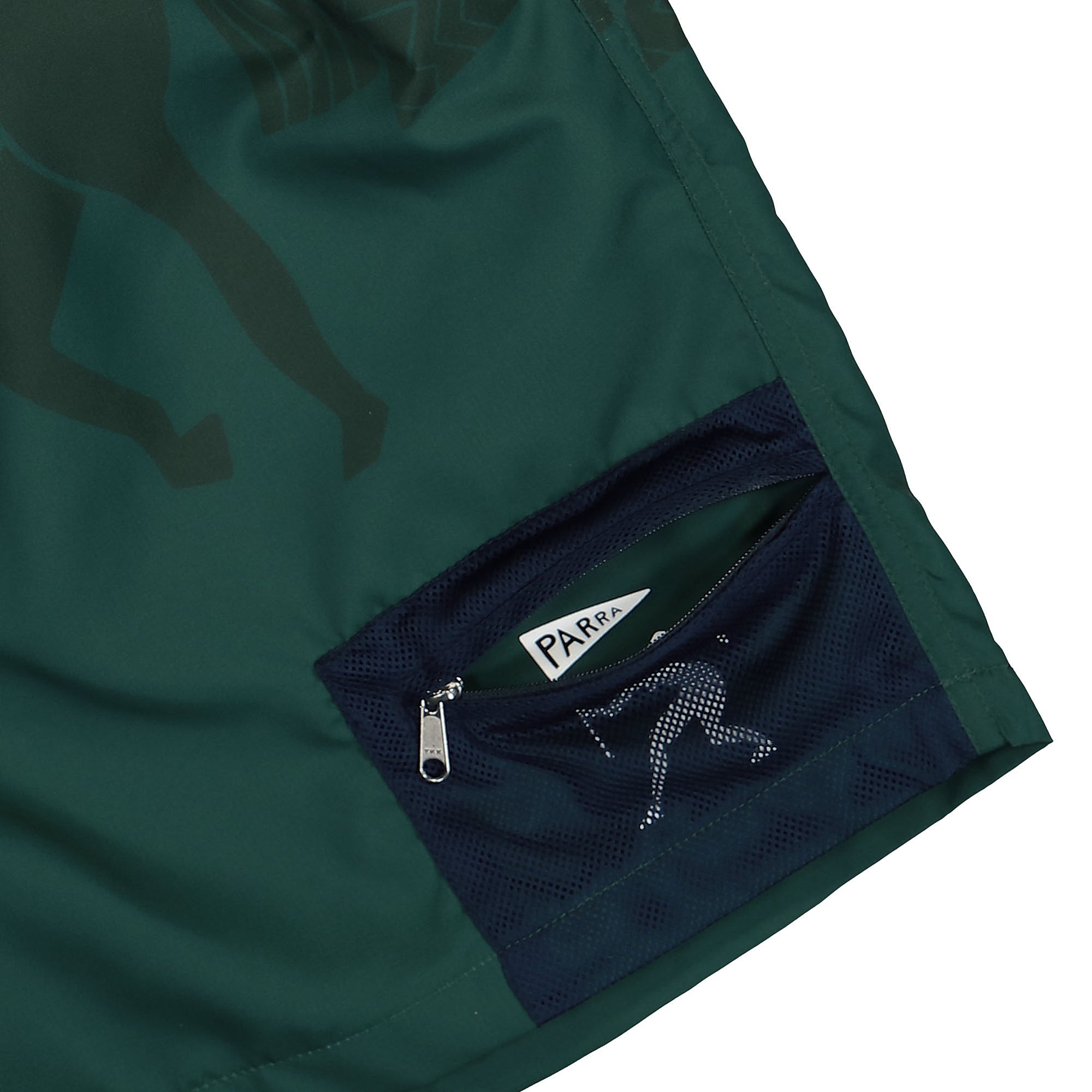 Parra Short Horse Shorts Pine Green Shorts Detailfoto | Overkill
