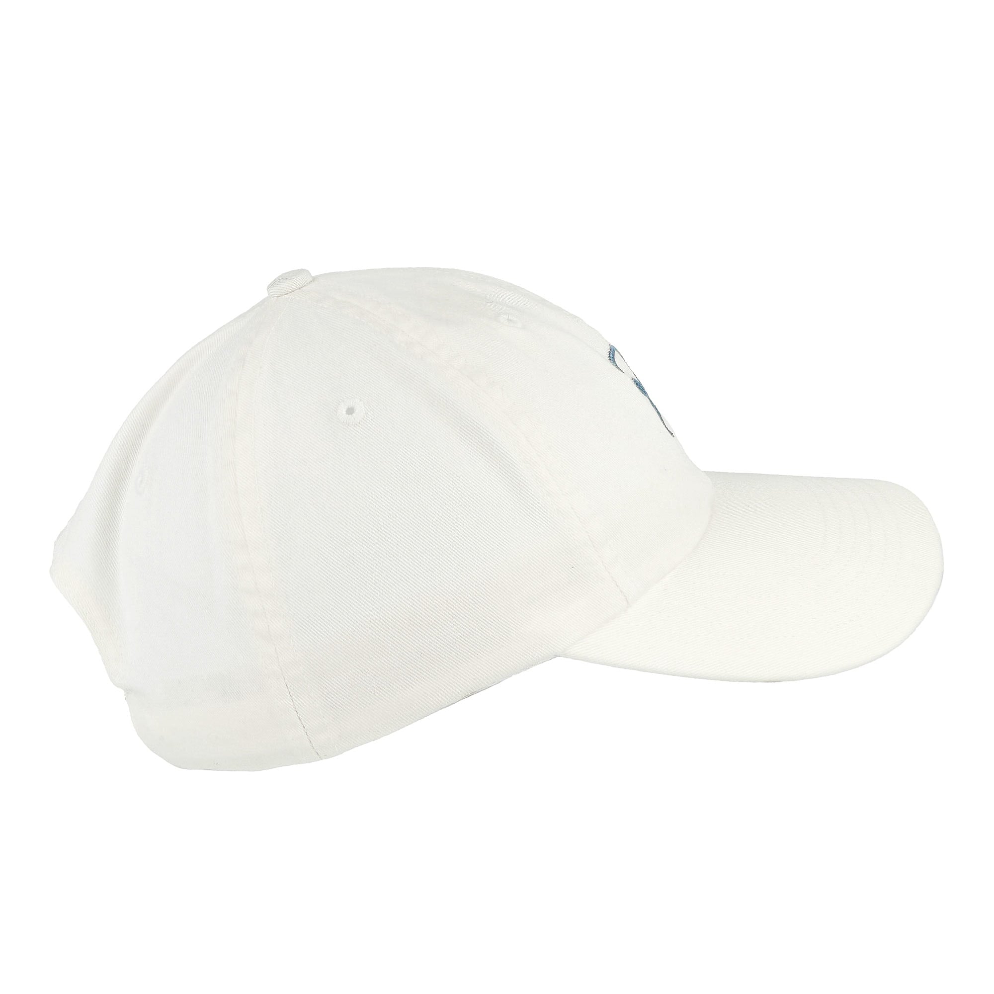 Parra Script Logo 6 Panel Hat White Caps Close-up | Overkill