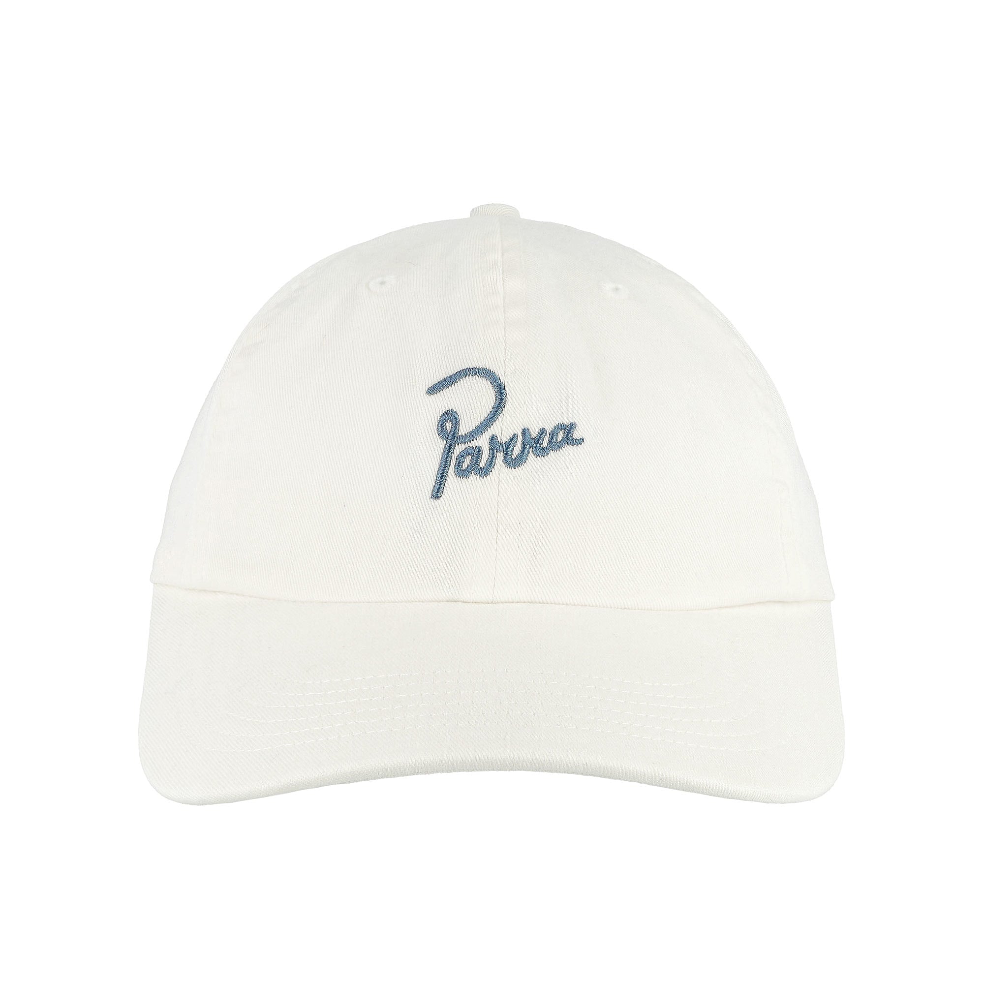 Parra Script Logo 6 Panel Hat White Caps Detailfoto | Overkill