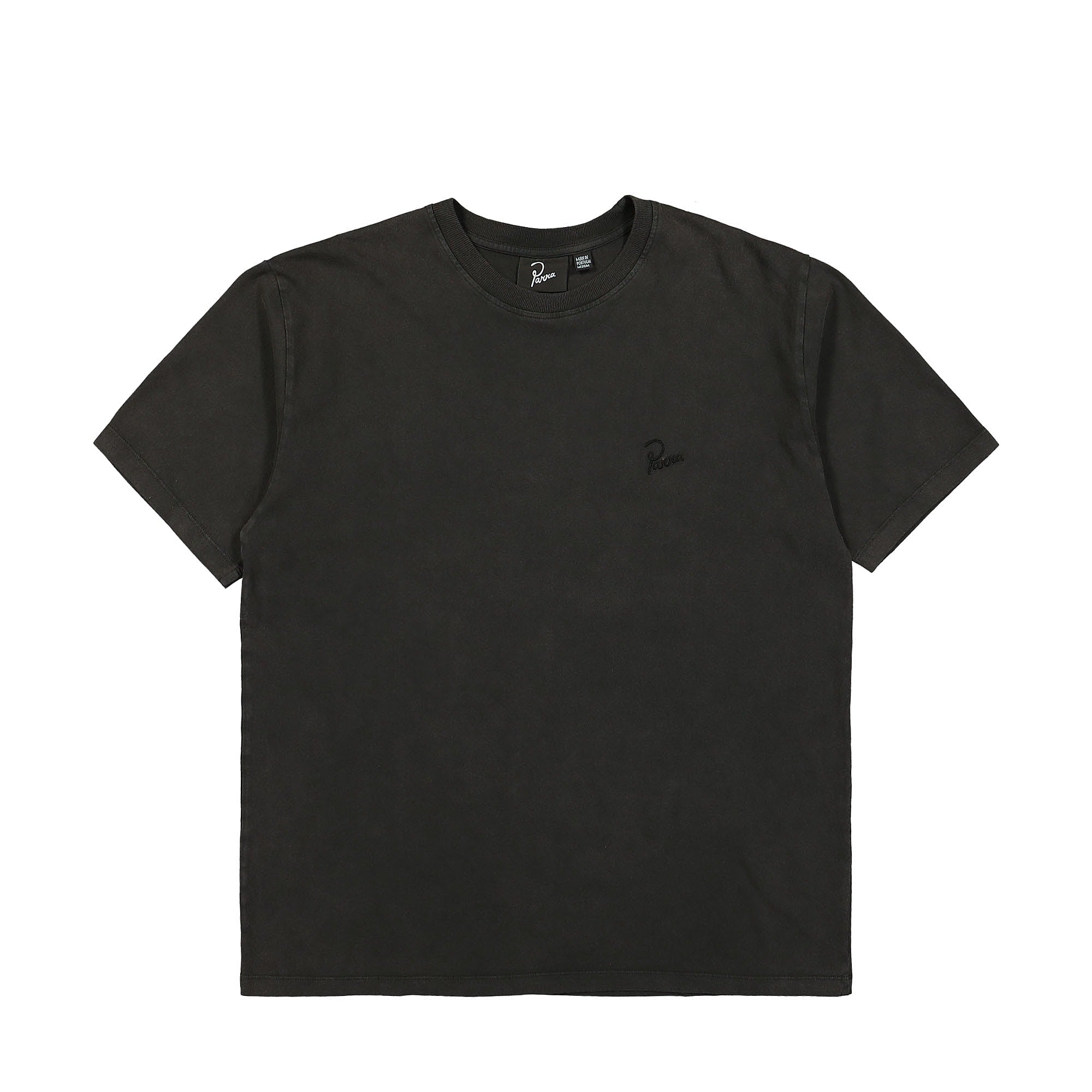 Parra Script Logo T-Shirt Washed Black T-Shirts 51423 | Overkill