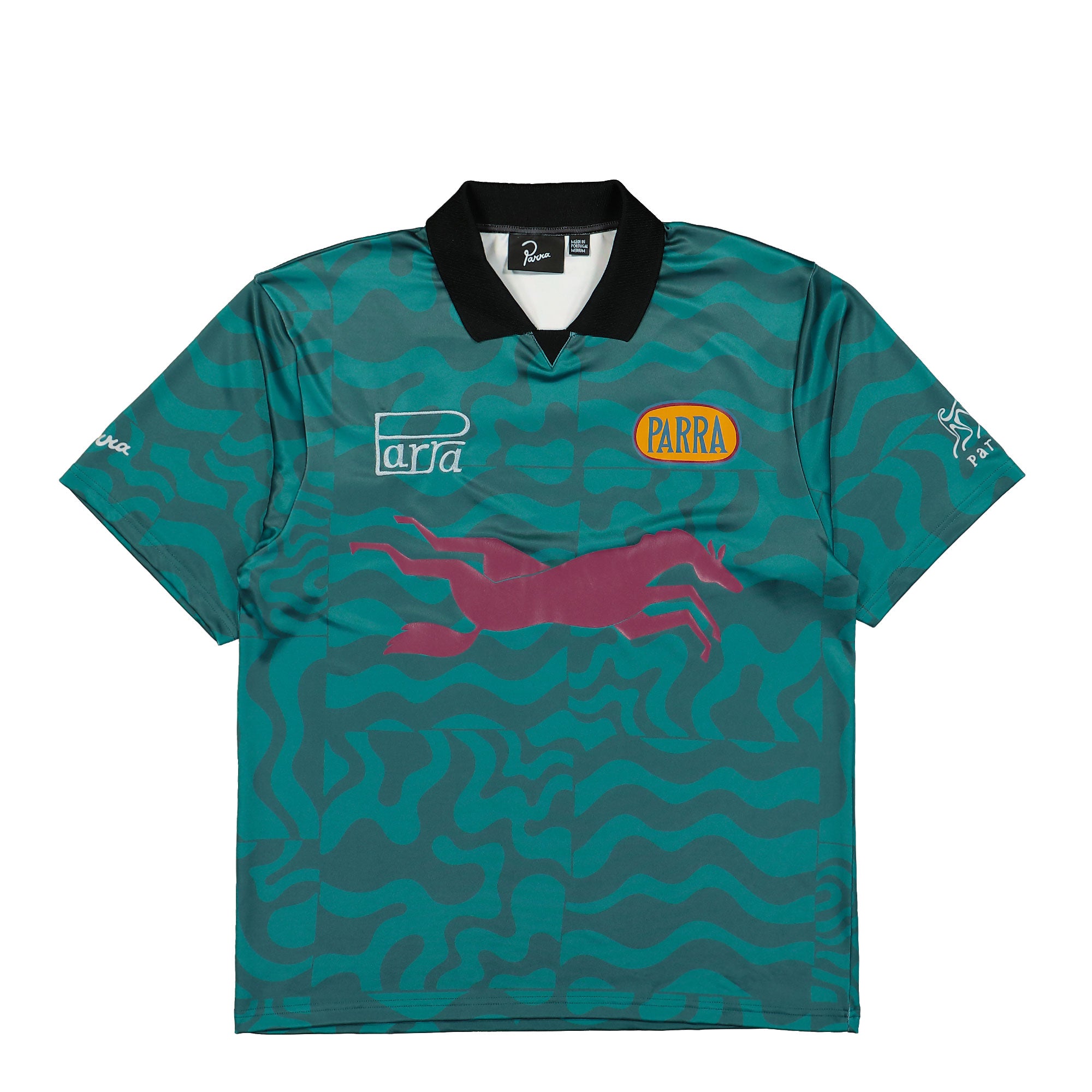 Parra Sports Flage Polo Shirt Deep Sea Green Polo Shirts 52102 | Overkill