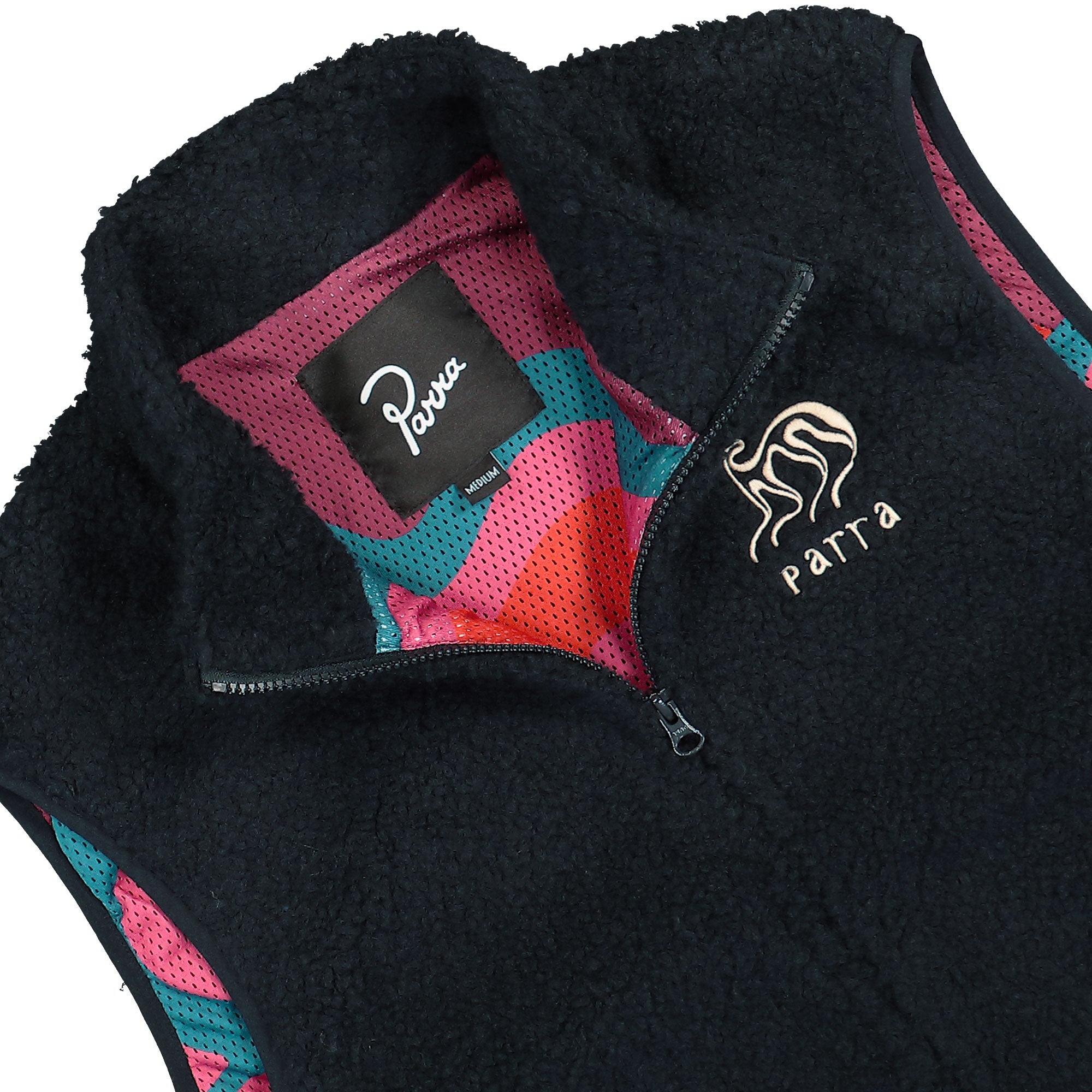 Parra Chest Alien Vest Midnight Blue Vests Close-up | Overkill