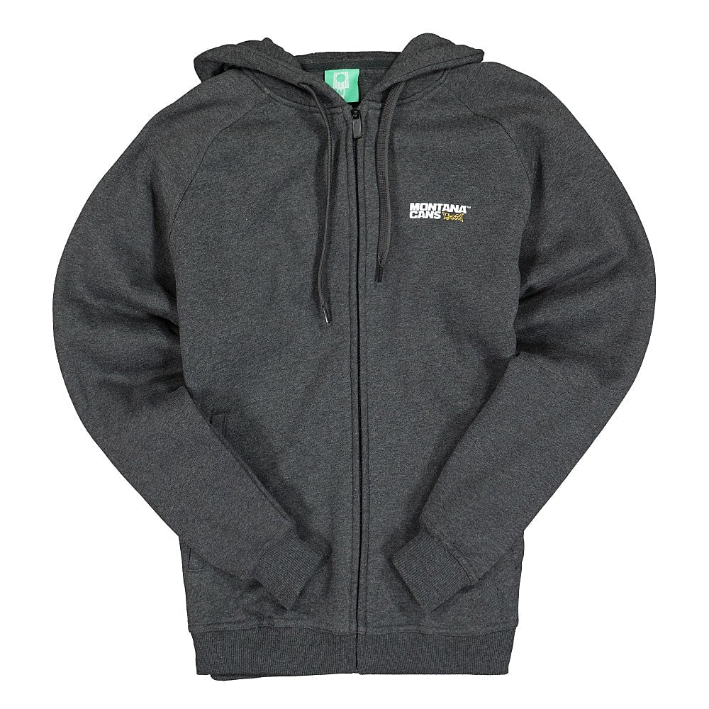 Montana Logo Zip Hoody Charcoal Hoodies 521843 | Overkill