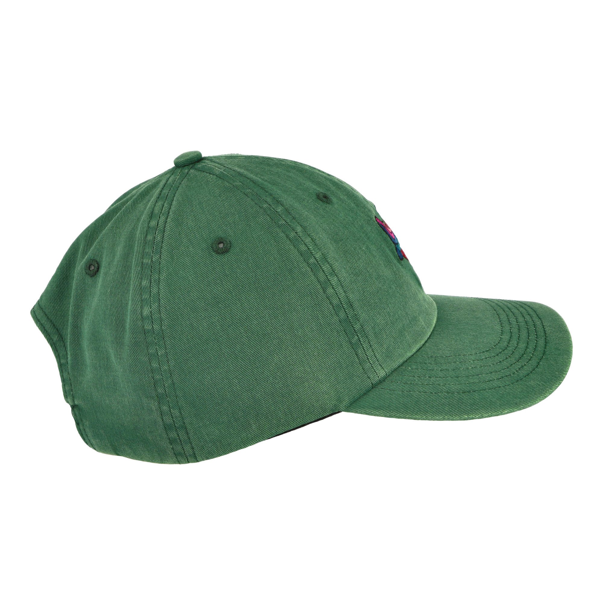 Parra Duck Attack 6 Panel Hat Green Caps Close-up | Overkill