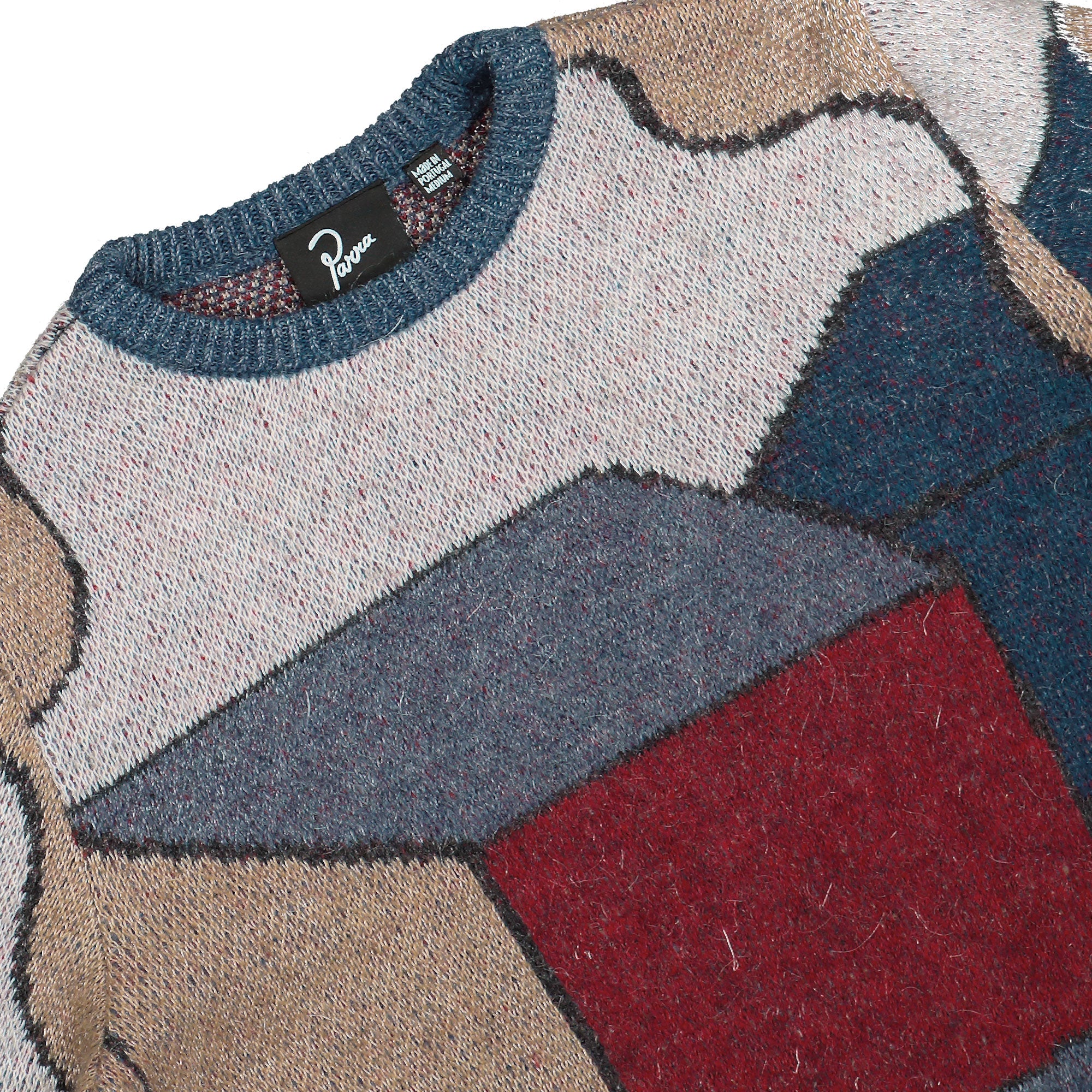 Parra Your Street Knitted Pullover Blue Sweatshirts Close-up | Overkill