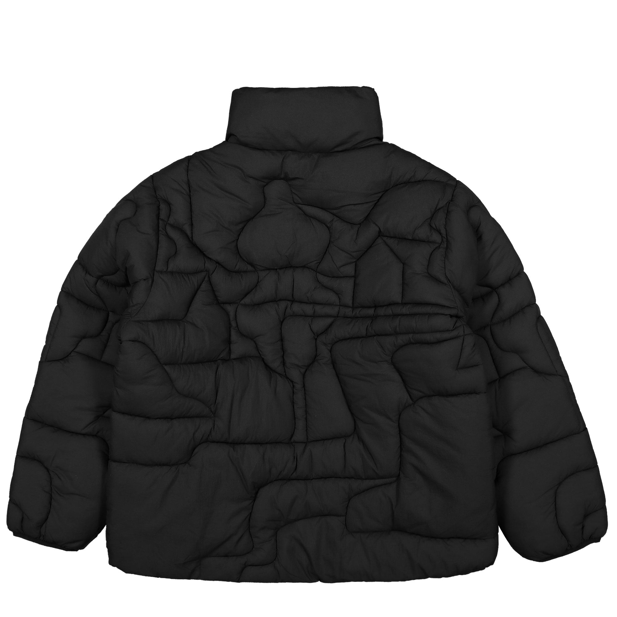 Parra Boring Village Puffer Jacket Black Puffer Jackets Material | Overkill
