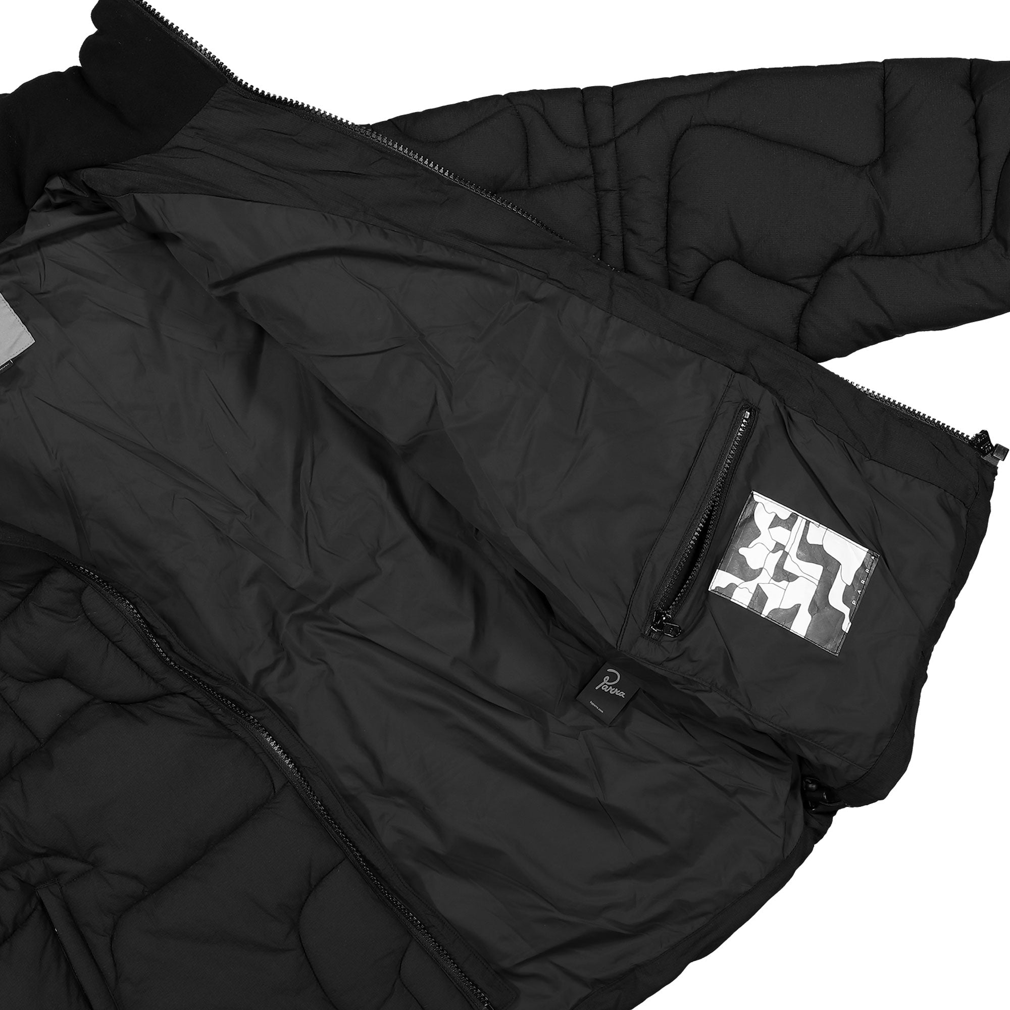 Parra Boring Village Puffer Jacket Black Puffer Jackets Detail view 2 | Overkill