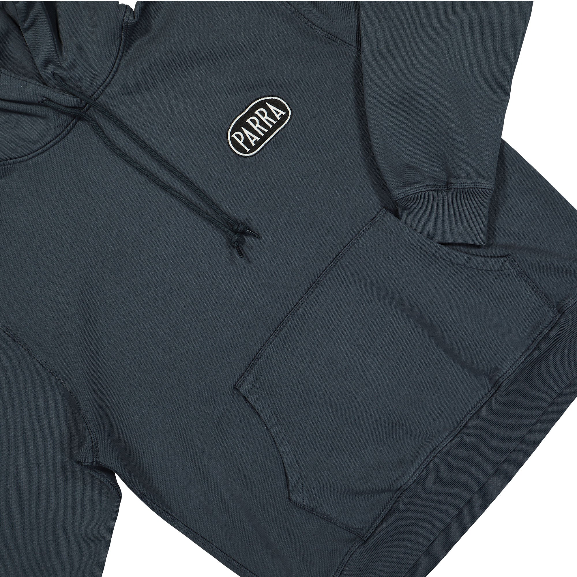 Parra Oval Logo Hooded Sweatshirt Washed Blue Sweatshirts Detailfoto | Overkill