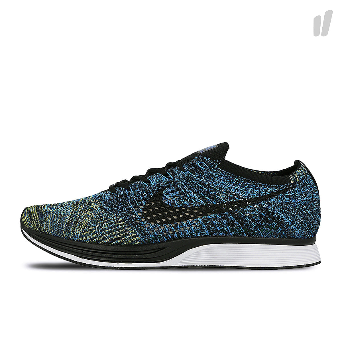 Nike flyknit racer Blue Glow-Black - Yellow Strike Sweatshirts 526628 405 | Overkill