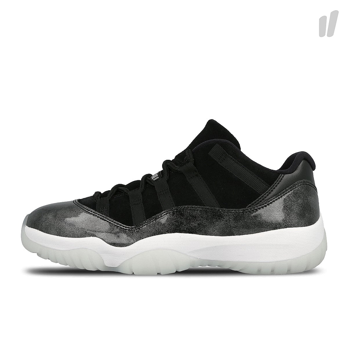 Jordan Air Jordan 11 Retro Low Black / White - Metallic Silver Low Top Sneakers 528895 010 | Overkill