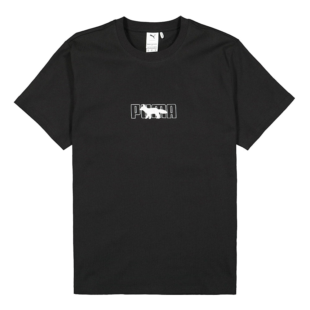 Puma Maison Kitsune x Puma Oversized Tee Black T-Shirts 530434 01 | Overkill