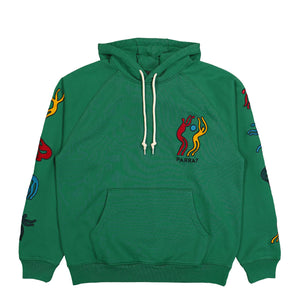 Parra La Chambre Nuit Hooded Sweatshirt Washed Green Hoodies 53115 | Overkill