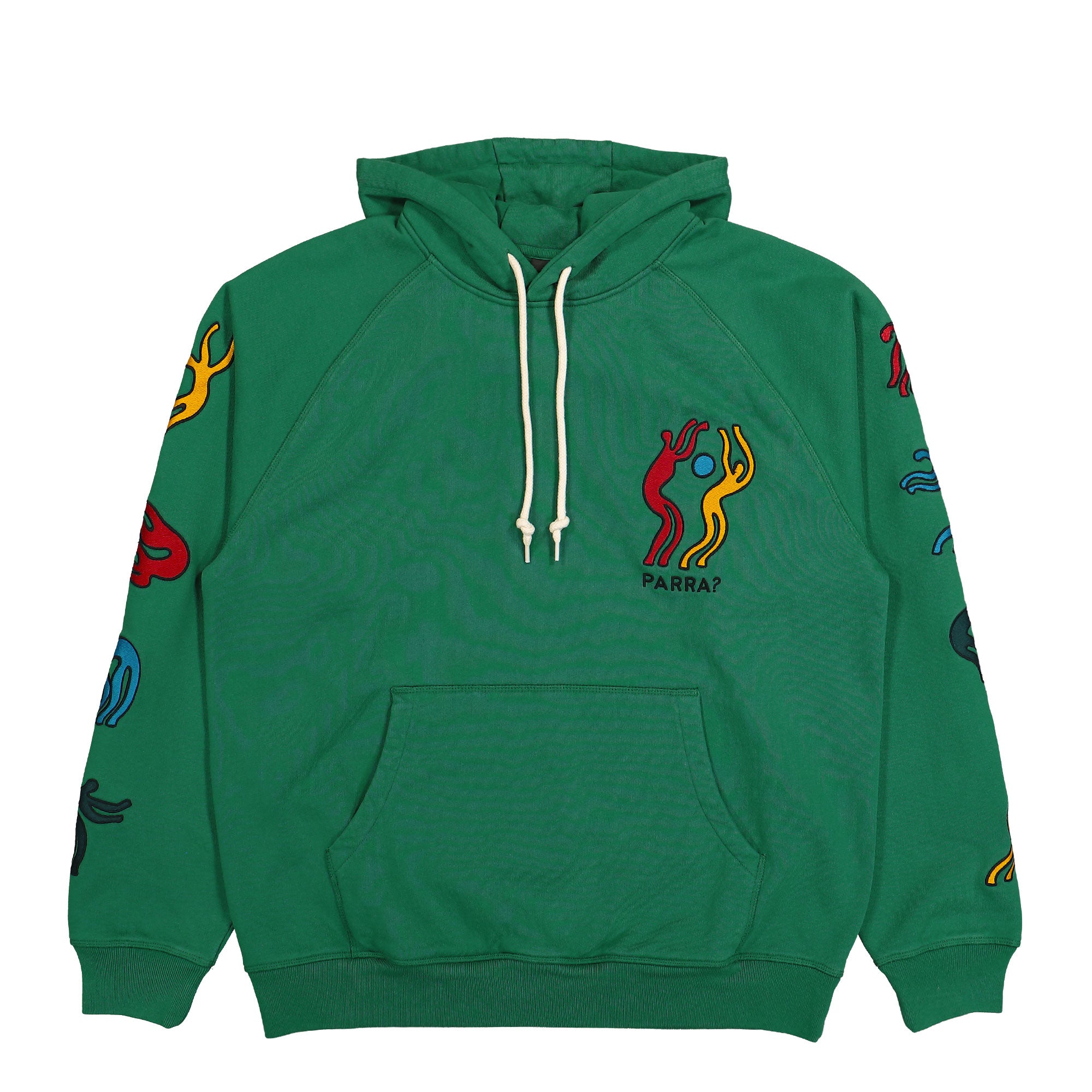 Parra La Chambre Nuit Hooded Sweatshirt Washed Green Hoodies 53115 | Overkill