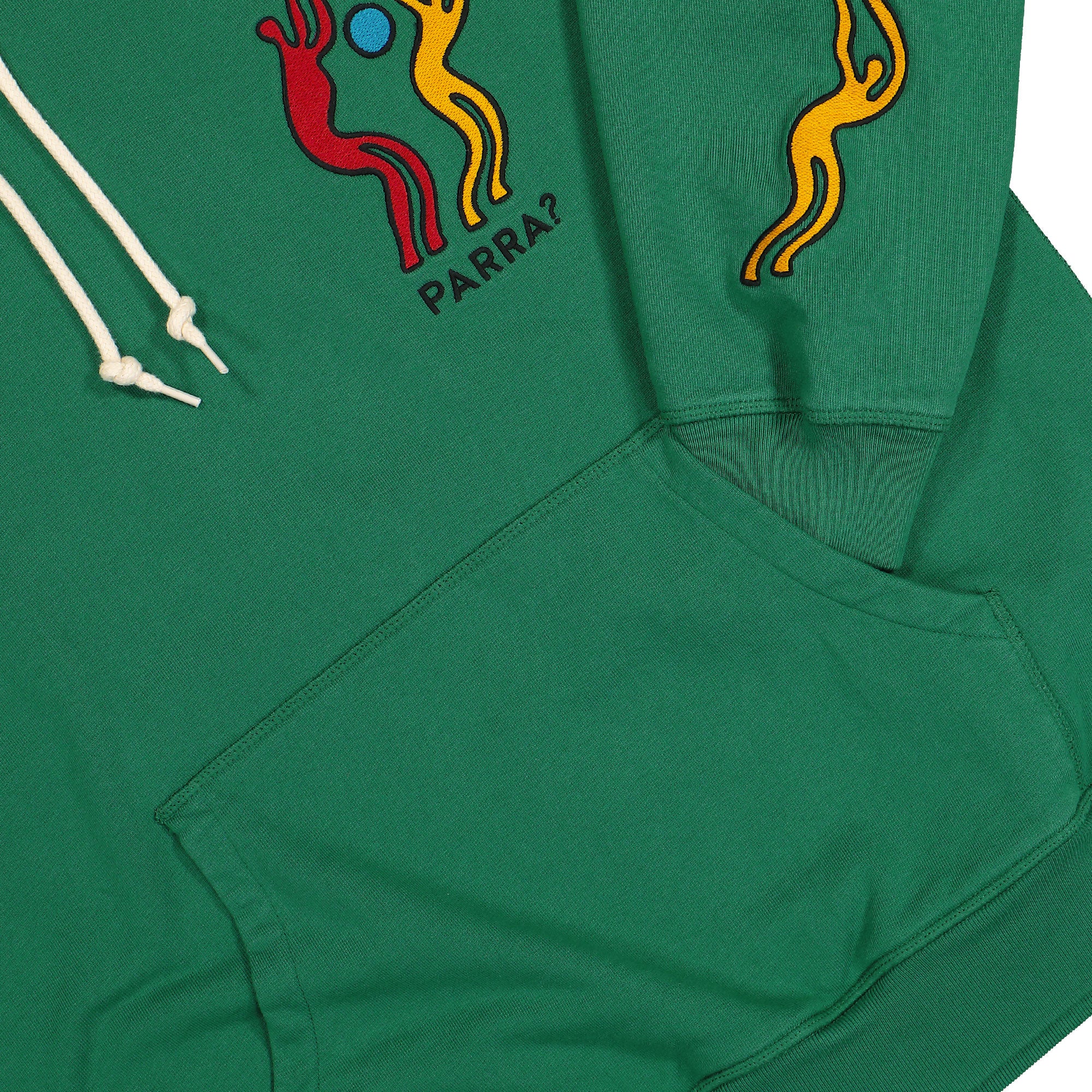 Parra La Chambre Nuit Hooded Sweatshirt Washed Green Hoodies Detailfoto | Overkill