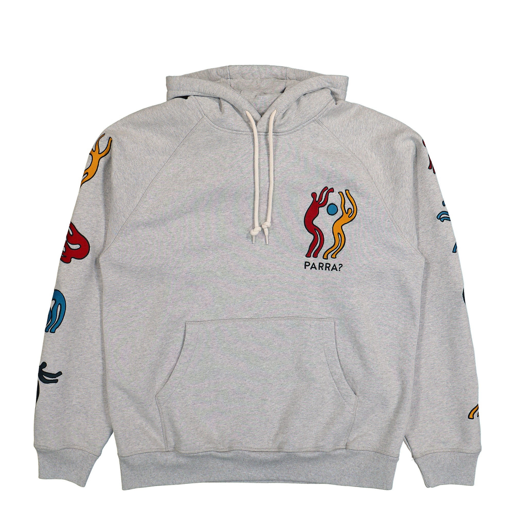 Parra La Chambre Nuit Hooded Sweatshirt Heather Grey Hoodies 53116 | Overkill