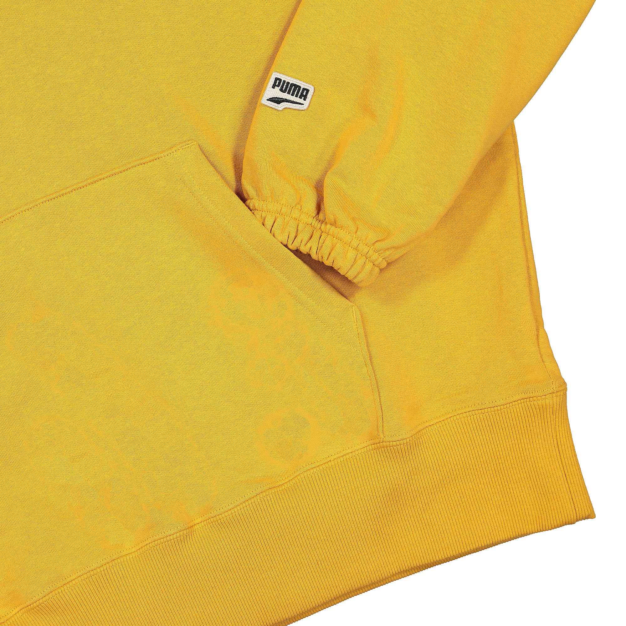 Puma Wmns Downtown Graphic Hoodie Mineral Yellow Hoodies Detailfoto | Overkill