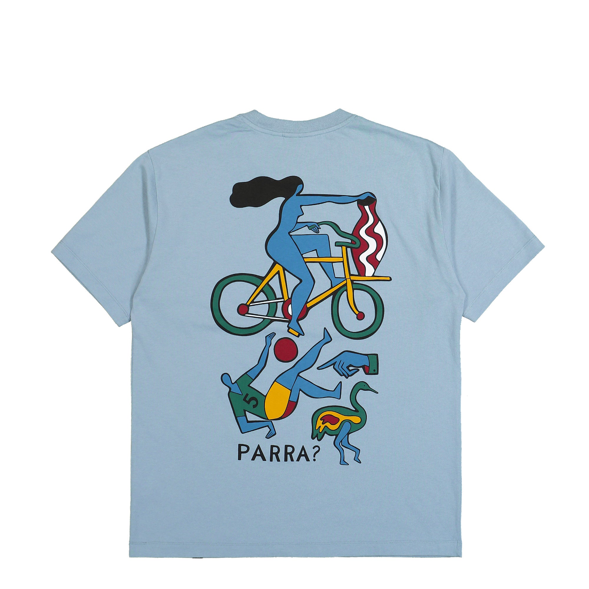 Parra Vase Delivery T-Shirt Light Blue T-Shirts Close-up | Overkill