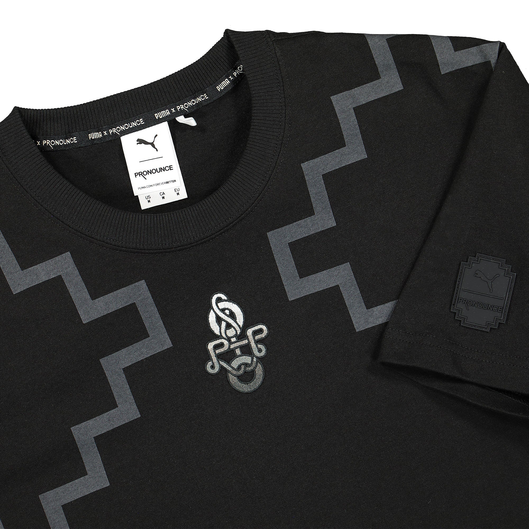 Puma Pronounce x Puma Elevated Tee Puma Black T-Shirts Close-up | Overkill