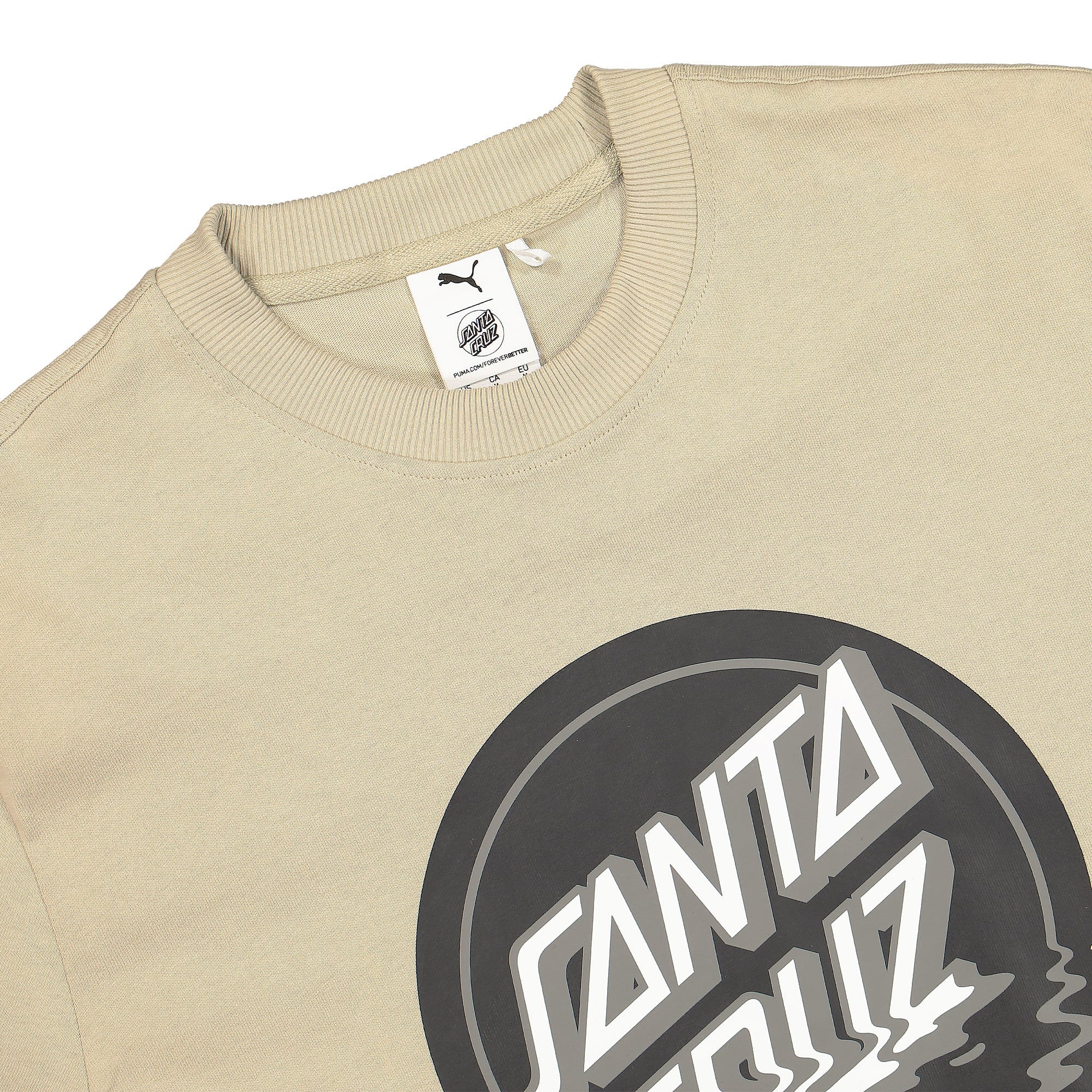 Puma Santa Cruz x Puma Tee Spray Green T-Shirts Close-up | Overkill