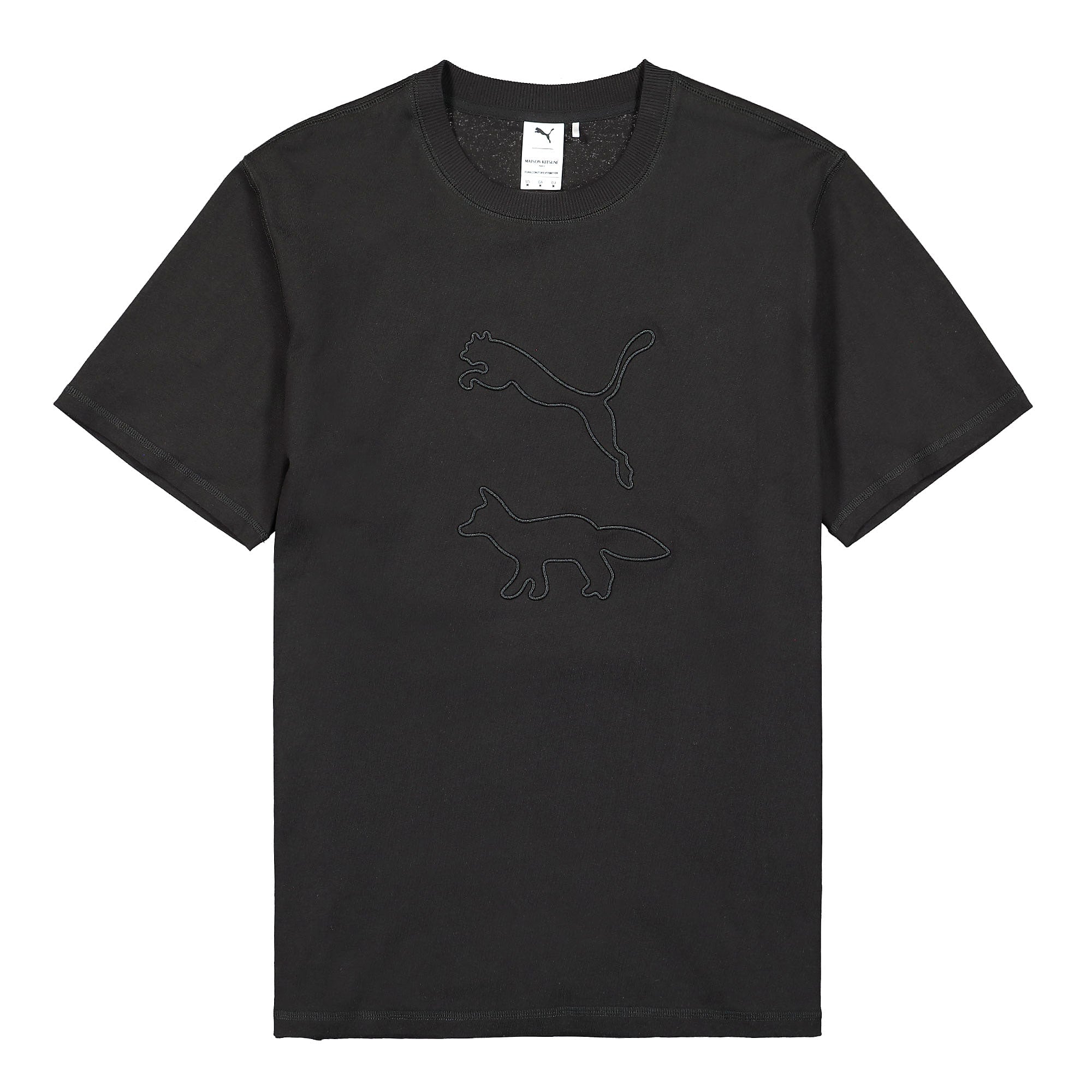 Puma Maison Kitsune x Puma Tee Puma Black T-Shirts 532327 01 | Overkill