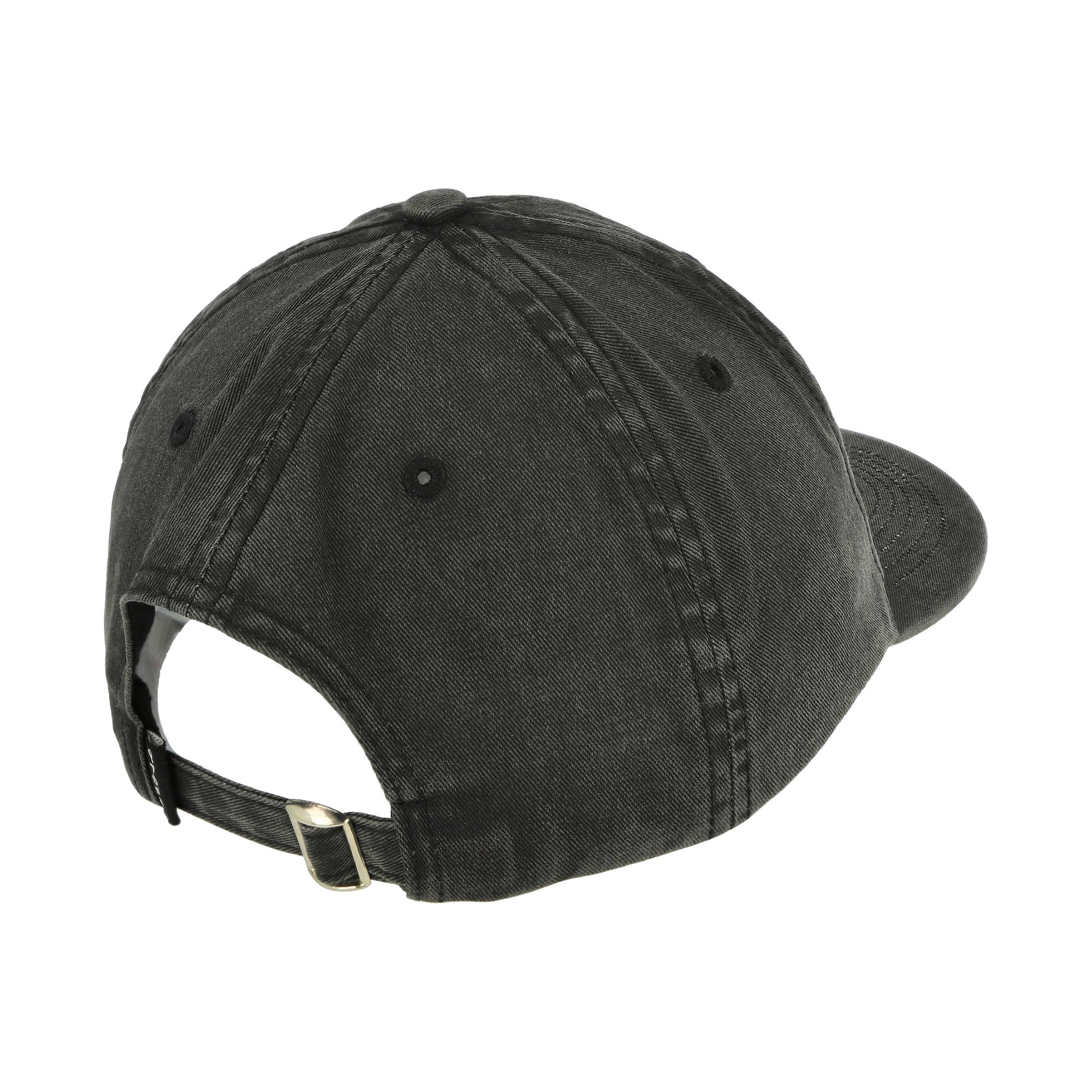 Parra Scripted 6 Panel Hat Washed Black Caps Detail view 1 | Overkill