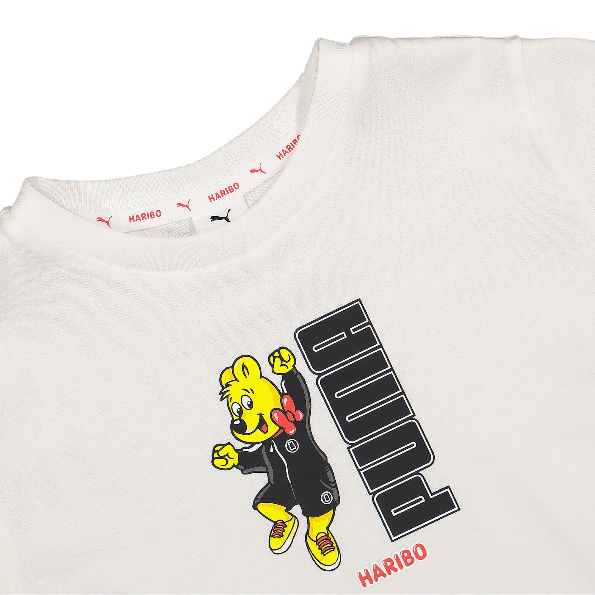 Puma Graphic Tee Kids Puma White T-Shirts Close-up | Overkill