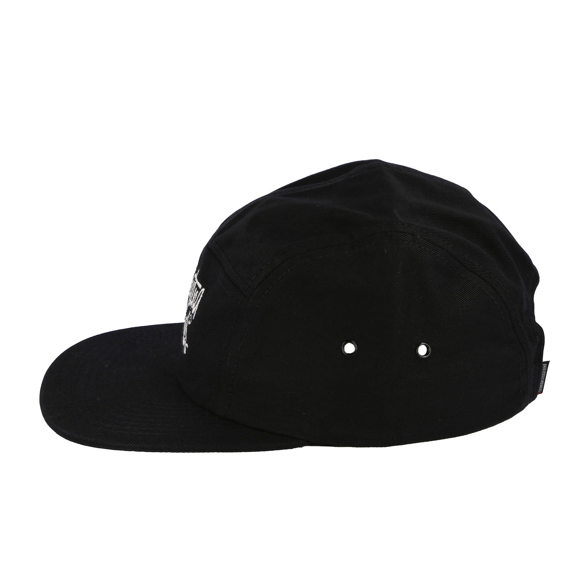 Montana 5-Panel Cap Shapiro Tag Black Caps Close-up | Overkill