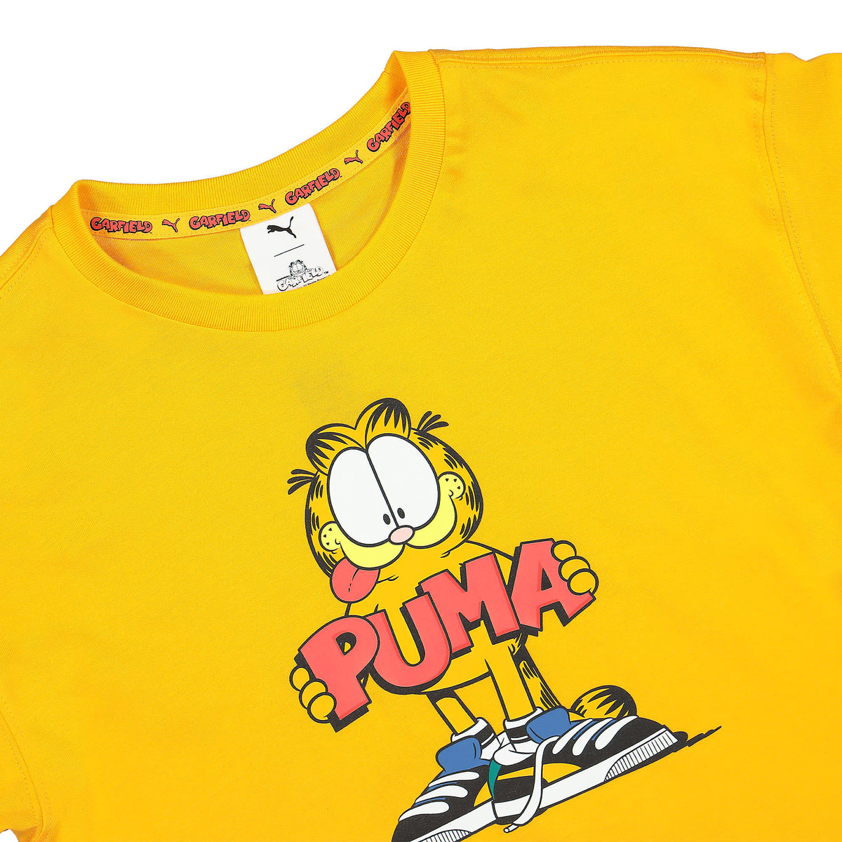 Puma Garfield x Puma Graphic Tee Kids Zinnia T-Shirts Close-up | Overkill