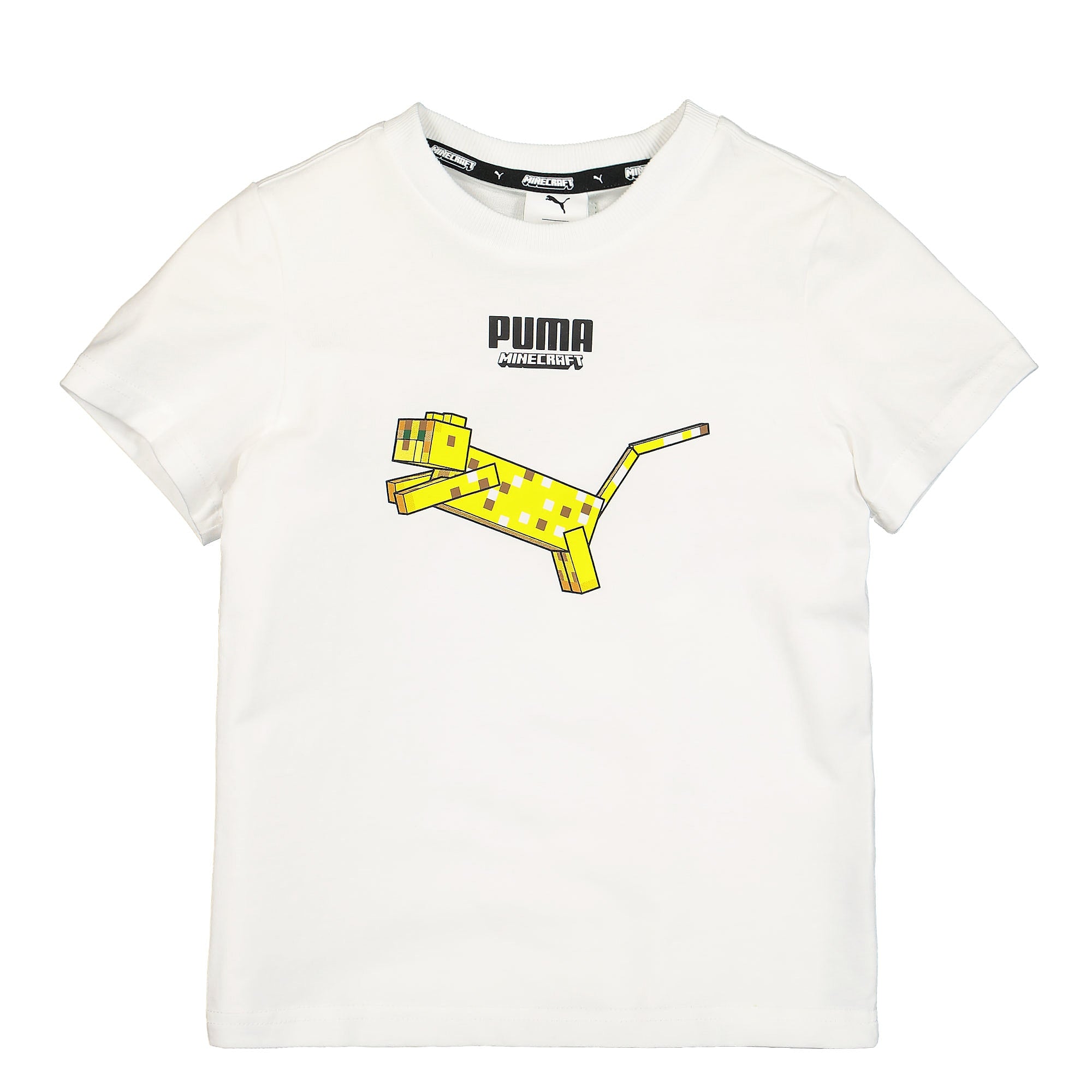 Puma Minecraft x Puma Graphic Tee Kids Puma White T-Shirts 533435 02 | Overkill
