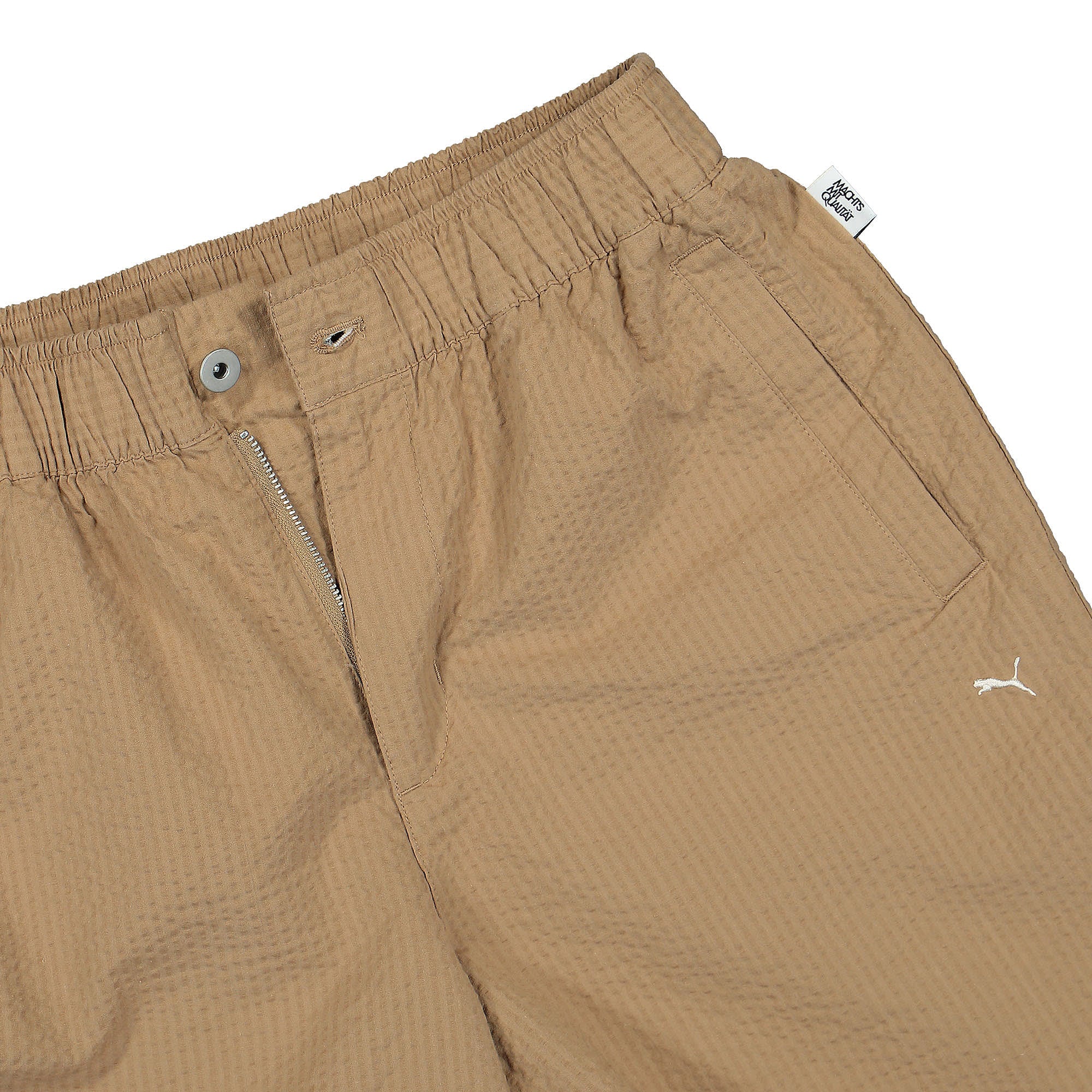 Puma MMQ Seersucker Shorts Tigers Eyes Shorts Detailfoto | Overkill