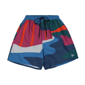 Parra The Festival Fence Swim Shorts Blue Swimwear 53355 | Overkill