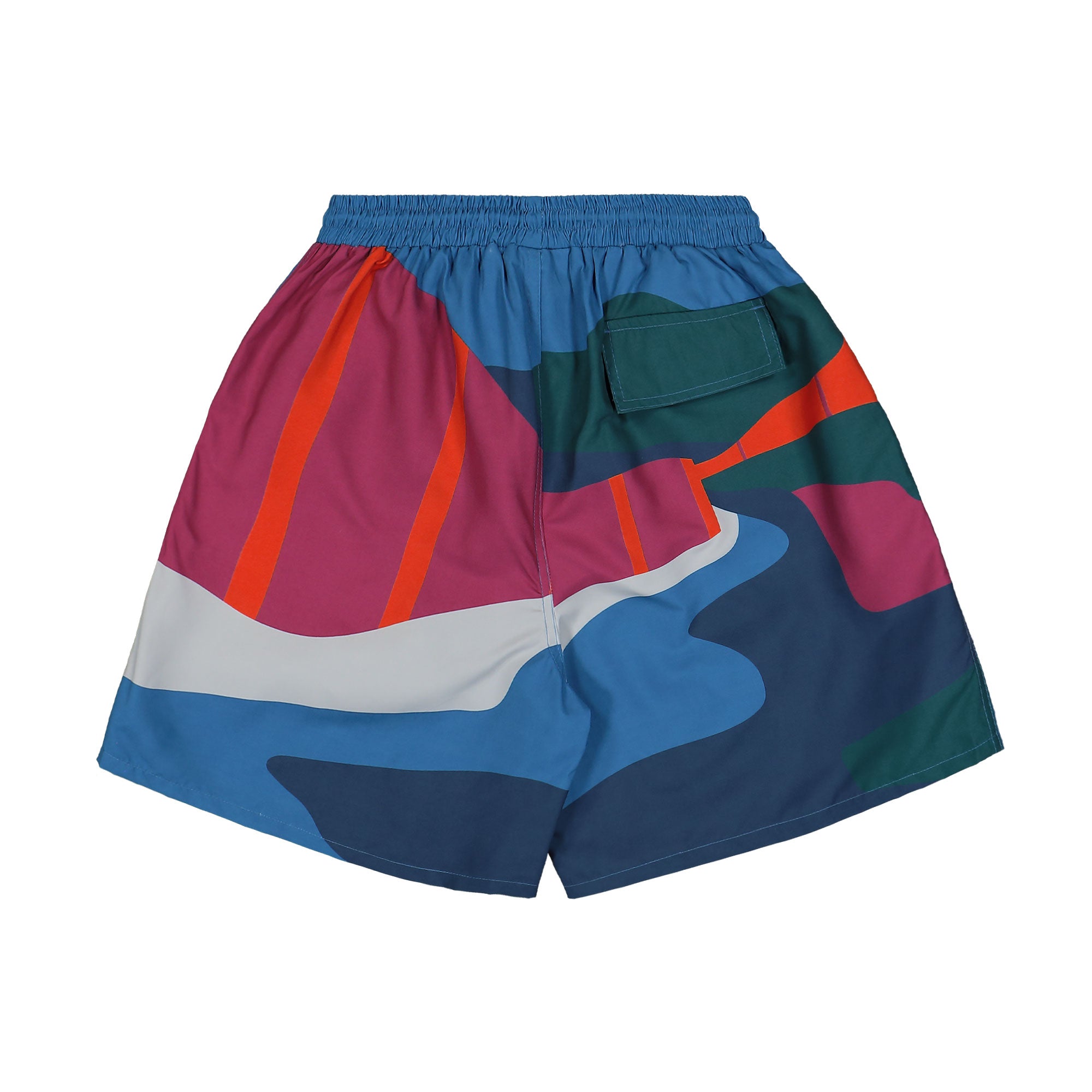 Parra The Festival Fence Swim Shorts Blue Swimwear Close-up | Overkill